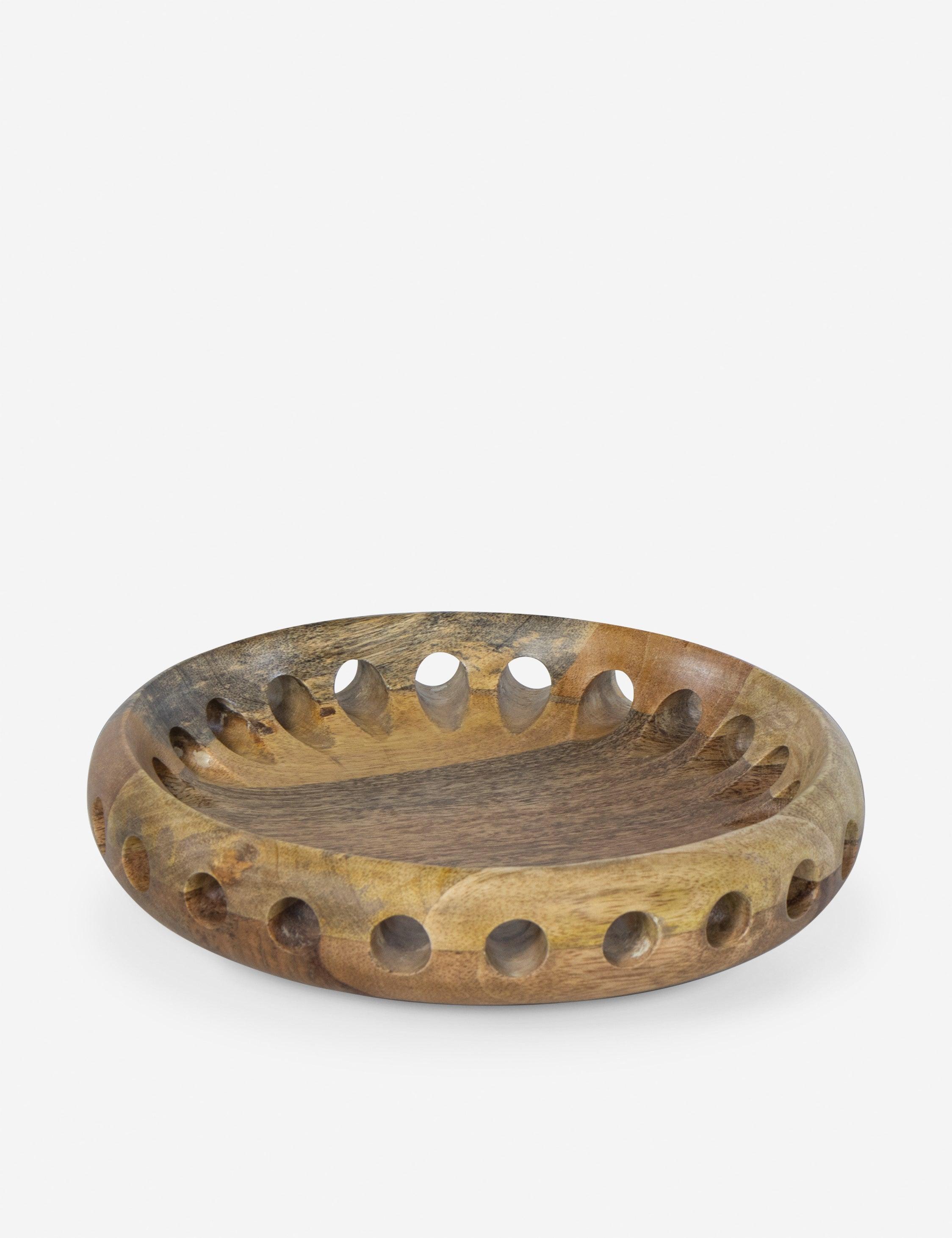 Savior Small Natural Handcrafted Mango Wood Bowl