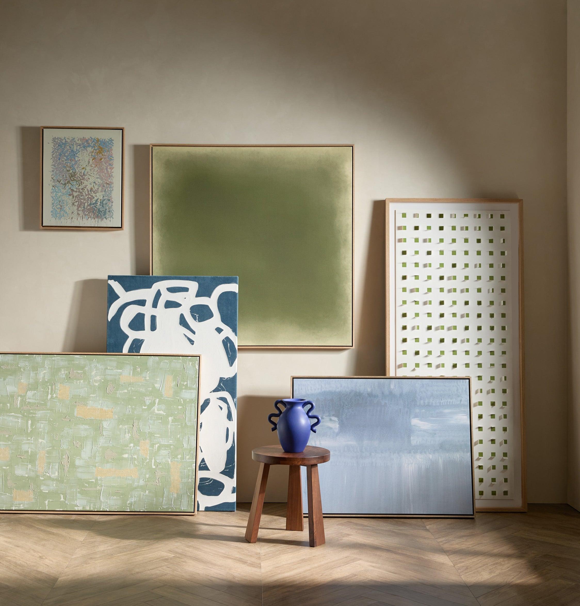 Our Hands Are Open No. 14 Wall Art by Tyler Guinn - Blue / 54" x 67"