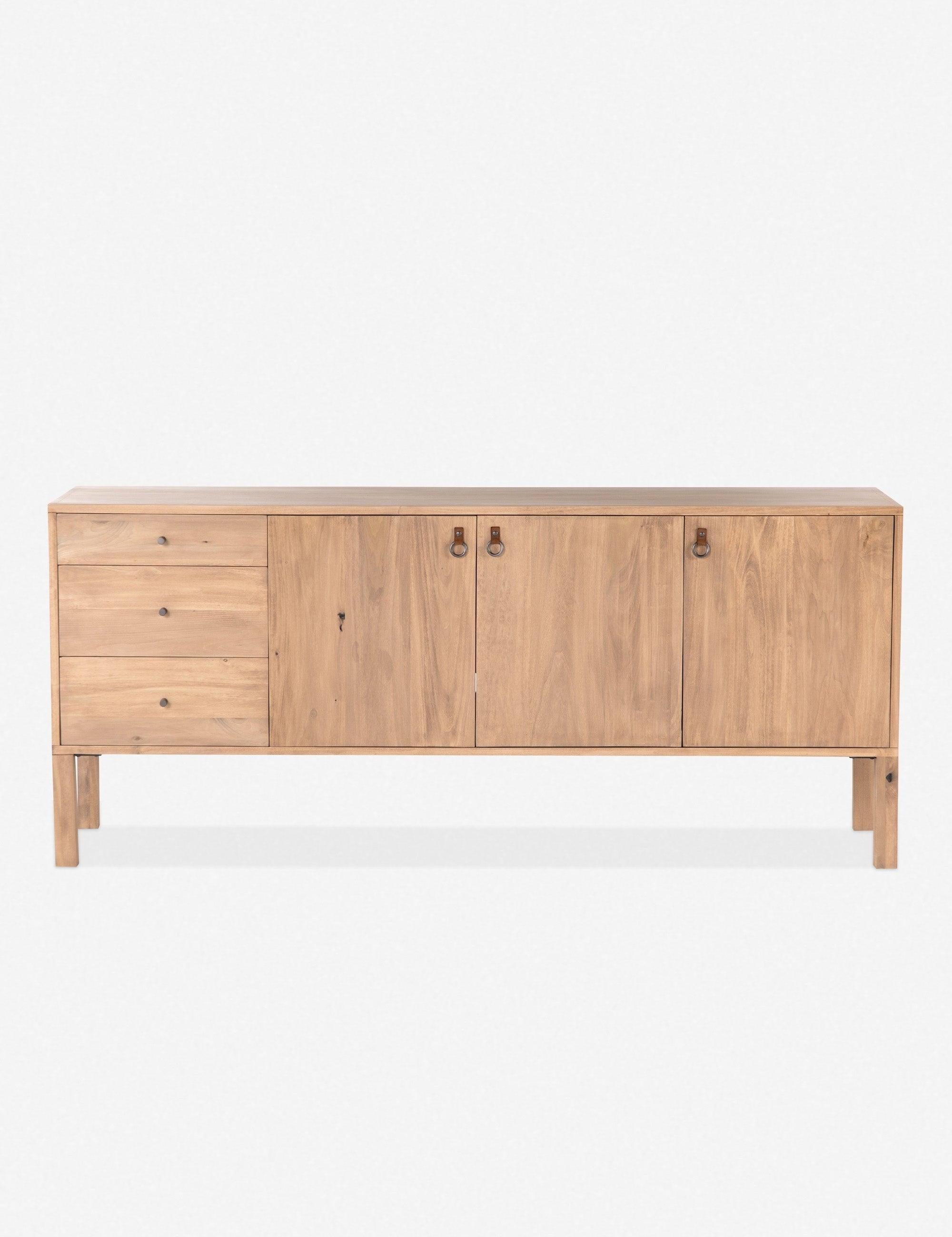 Isador Contemporary 74'' Brown Solid Poplar Sideboard