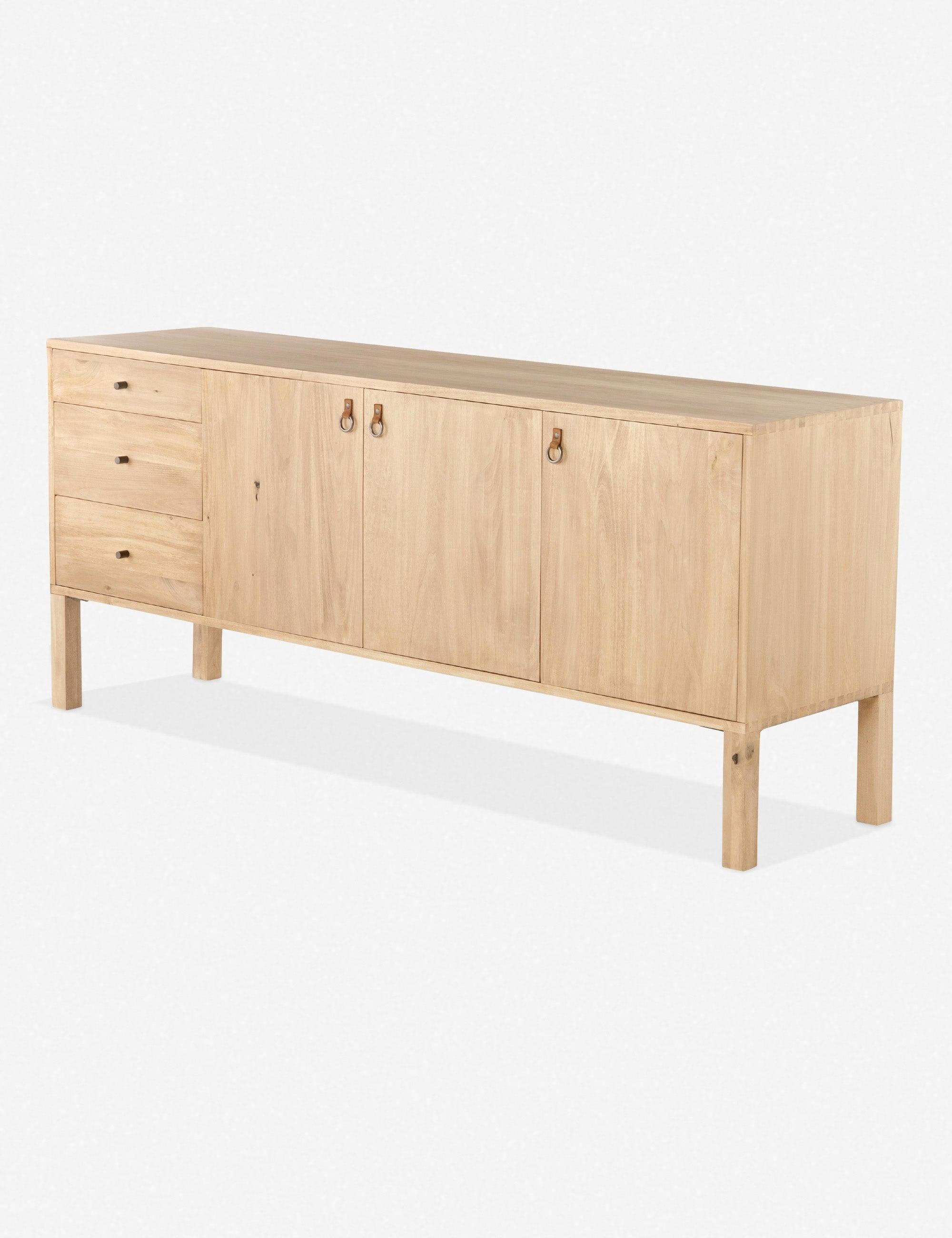 Isador Contemporary 74'' Brown Solid Poplar Sideboard