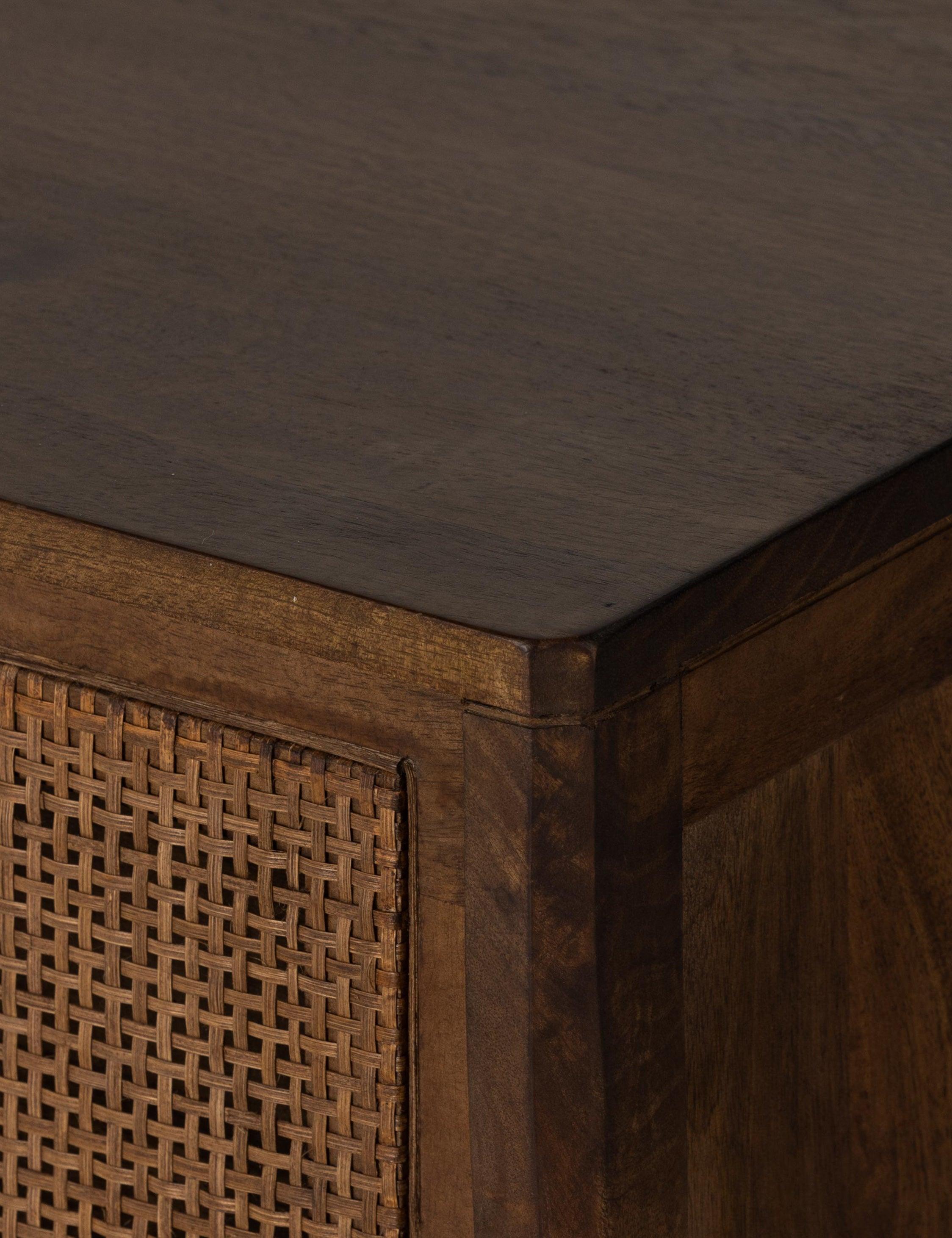 Prescott Sydney 58" Coastal Brown Wash Double Dresser with Mirror