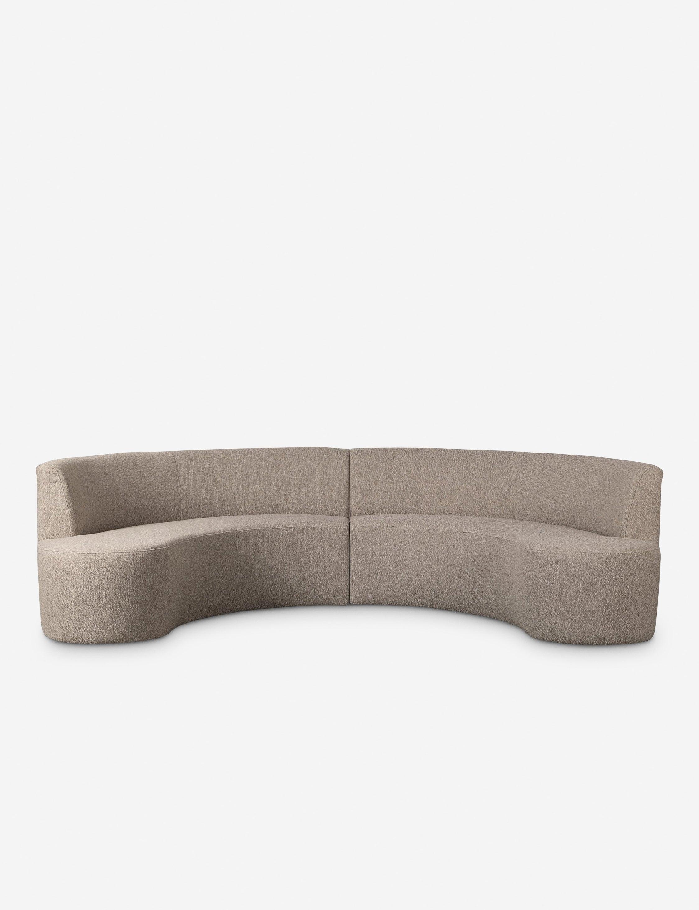 Kaylani Dining Bench - Taupe Performance Fabric