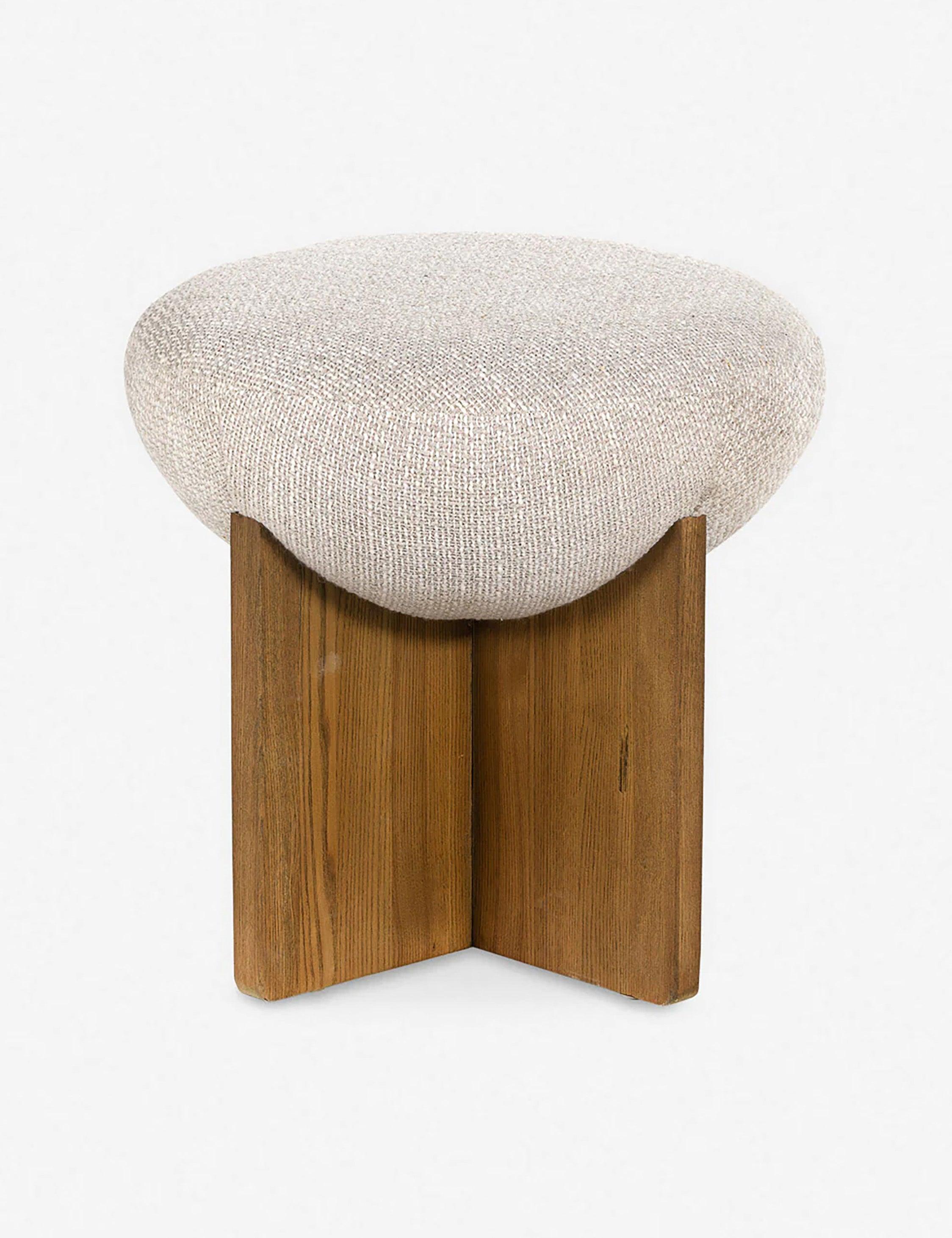 Yurewn Round Ottoman - Natural