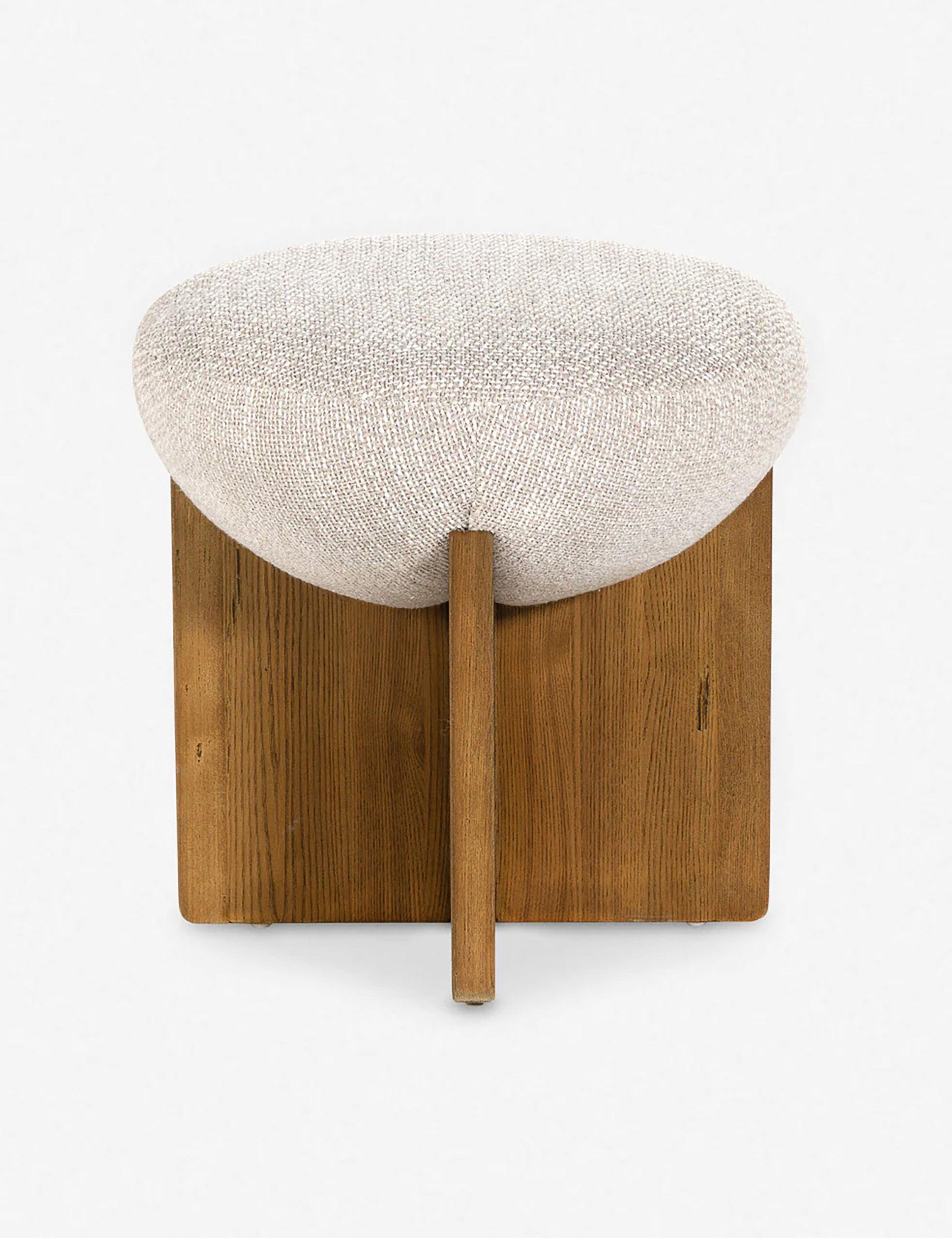 Yurewn Round Ottoman - Natural