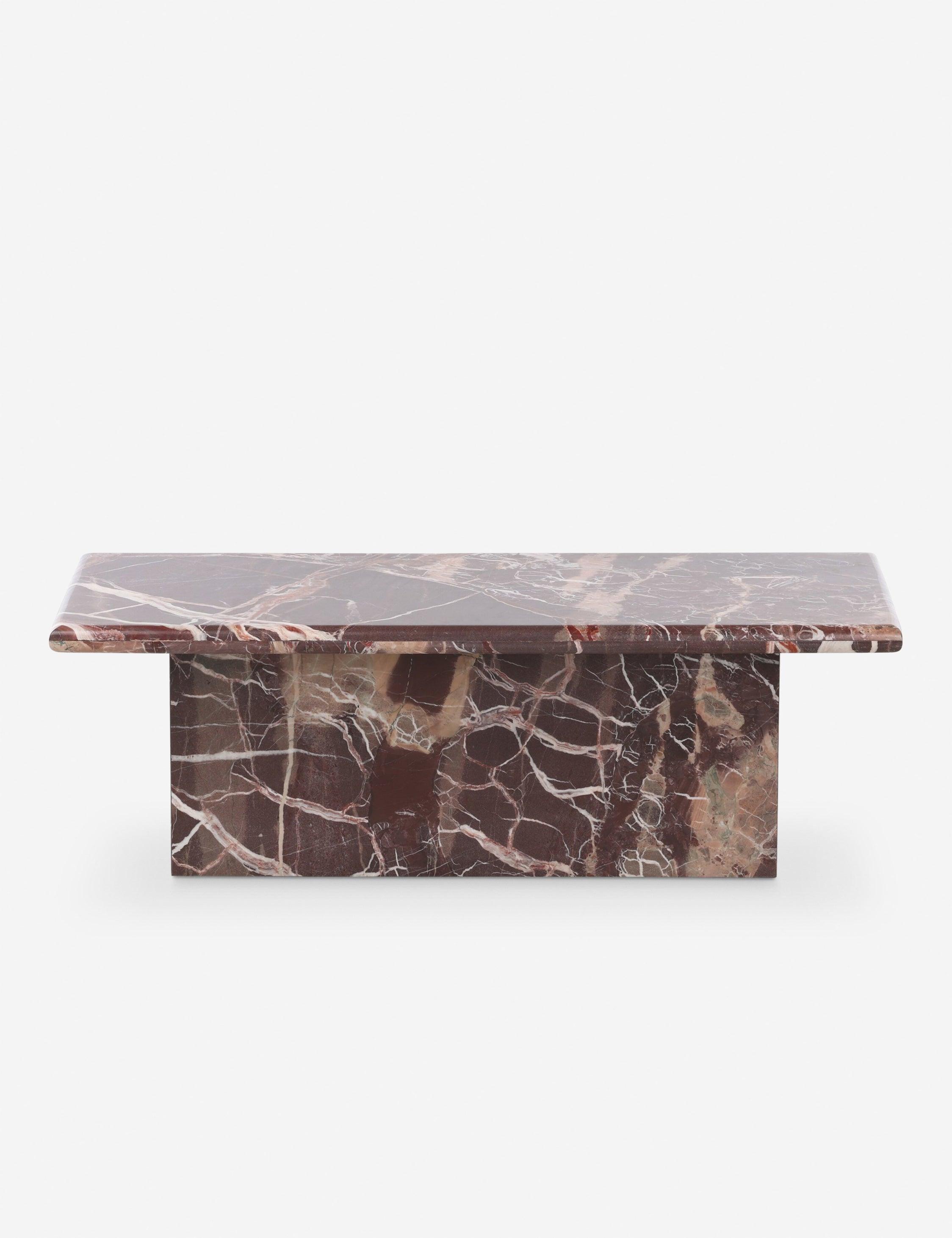 Leonel Coffee Table - Merlot Marble