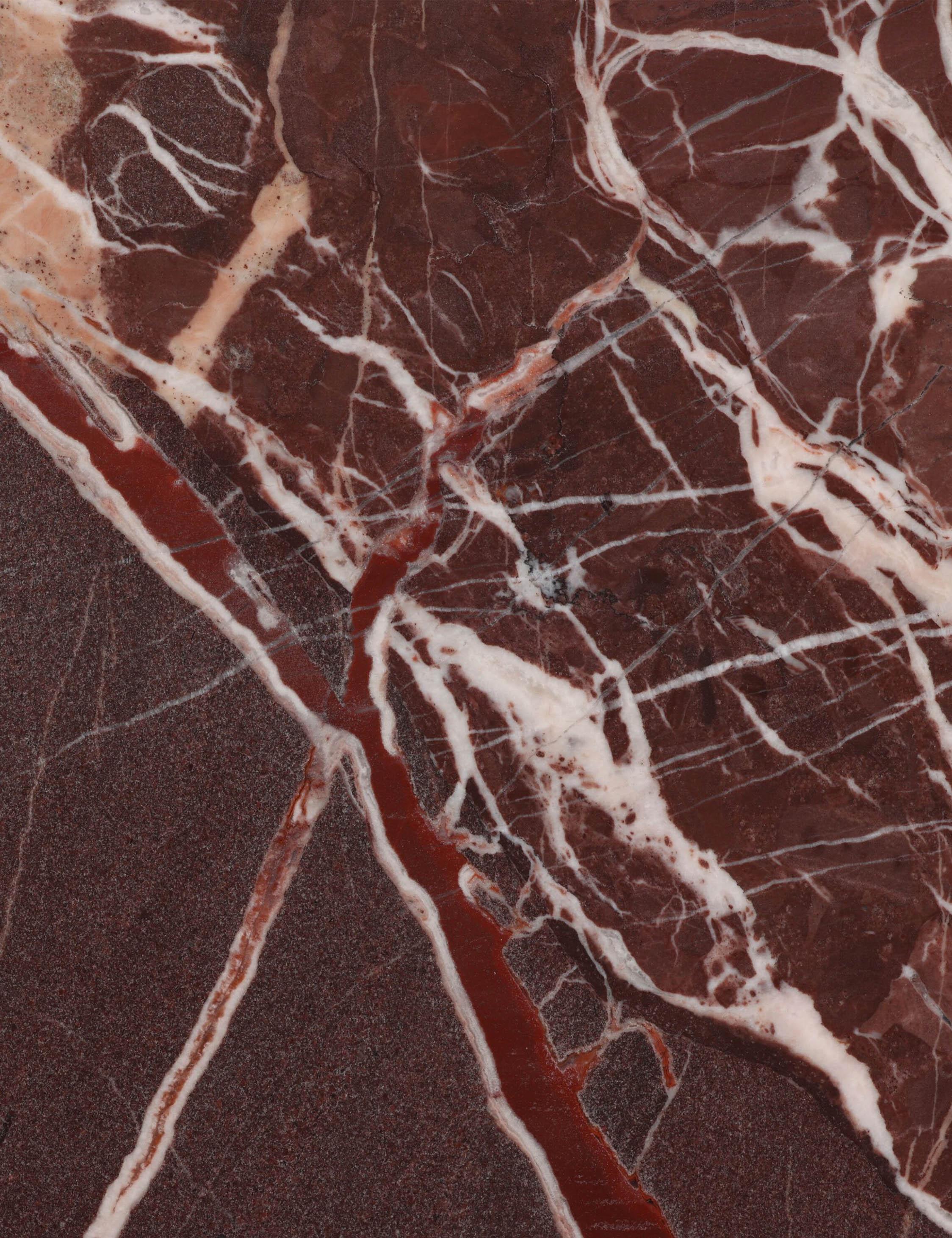Leonel Coffee Table - Merlot Marble