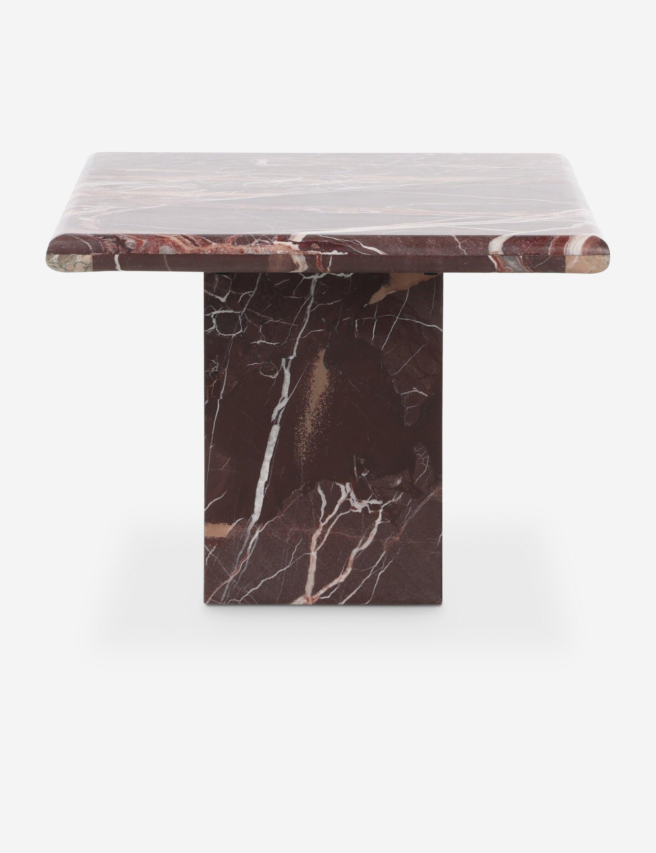 Leonel Coffee Table - Merlot Marble
