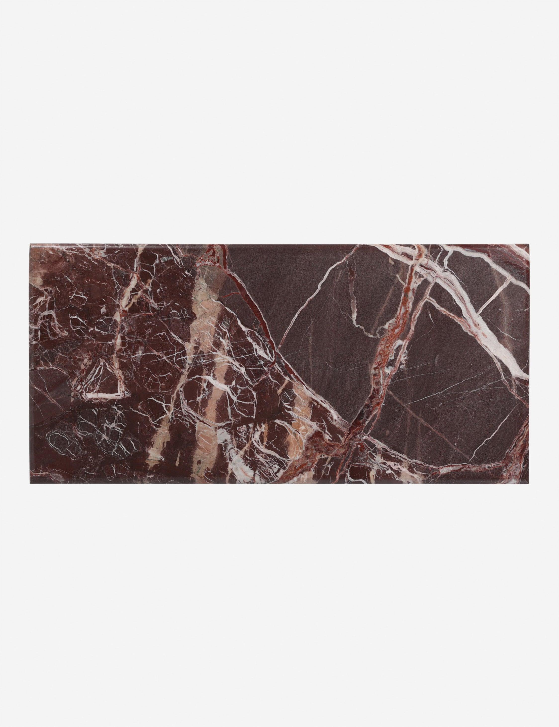 Leonel Coffee Table - Merlot Marble