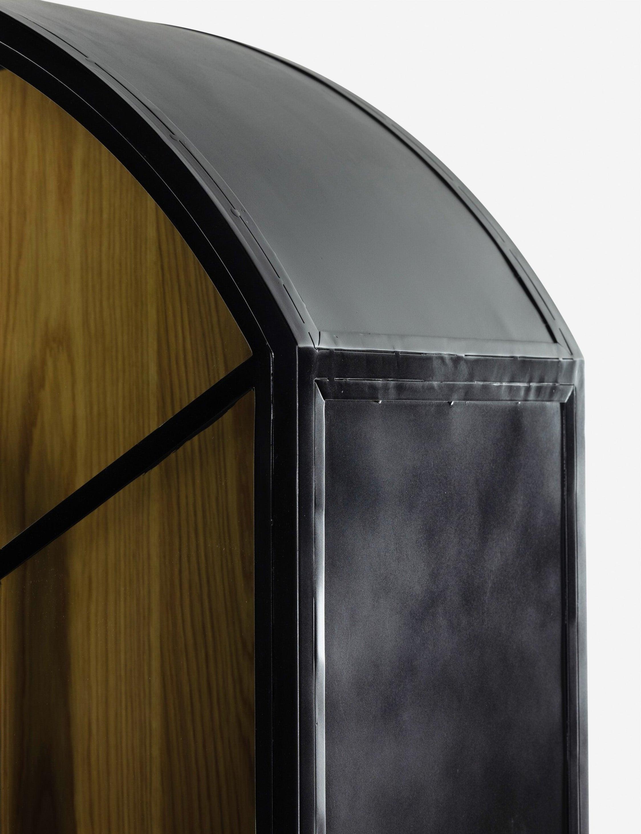 Cressida Curio Cabinet - Black and Natural