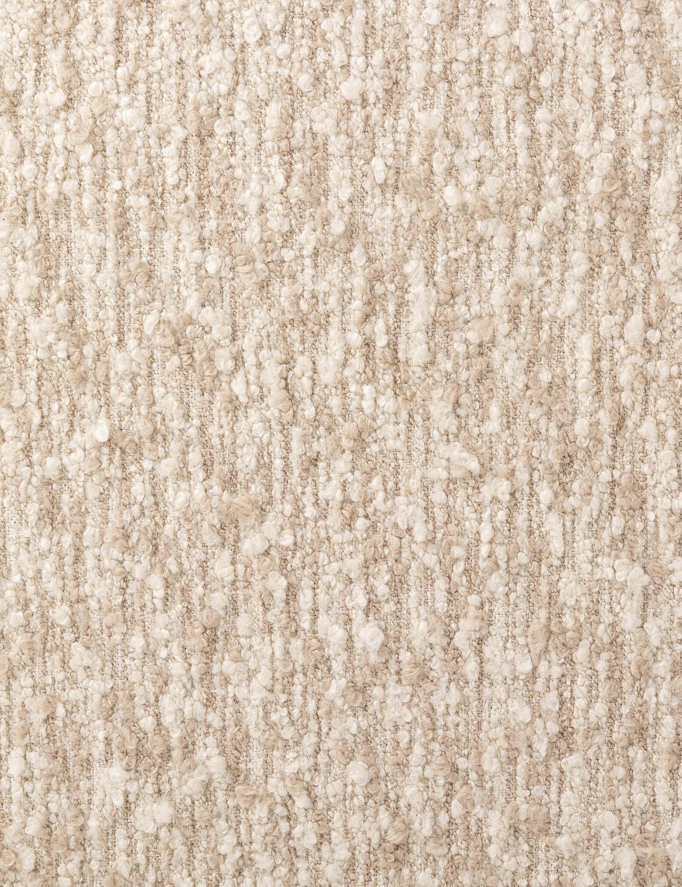 Genevieve Ottoman - Cream Sheepskin