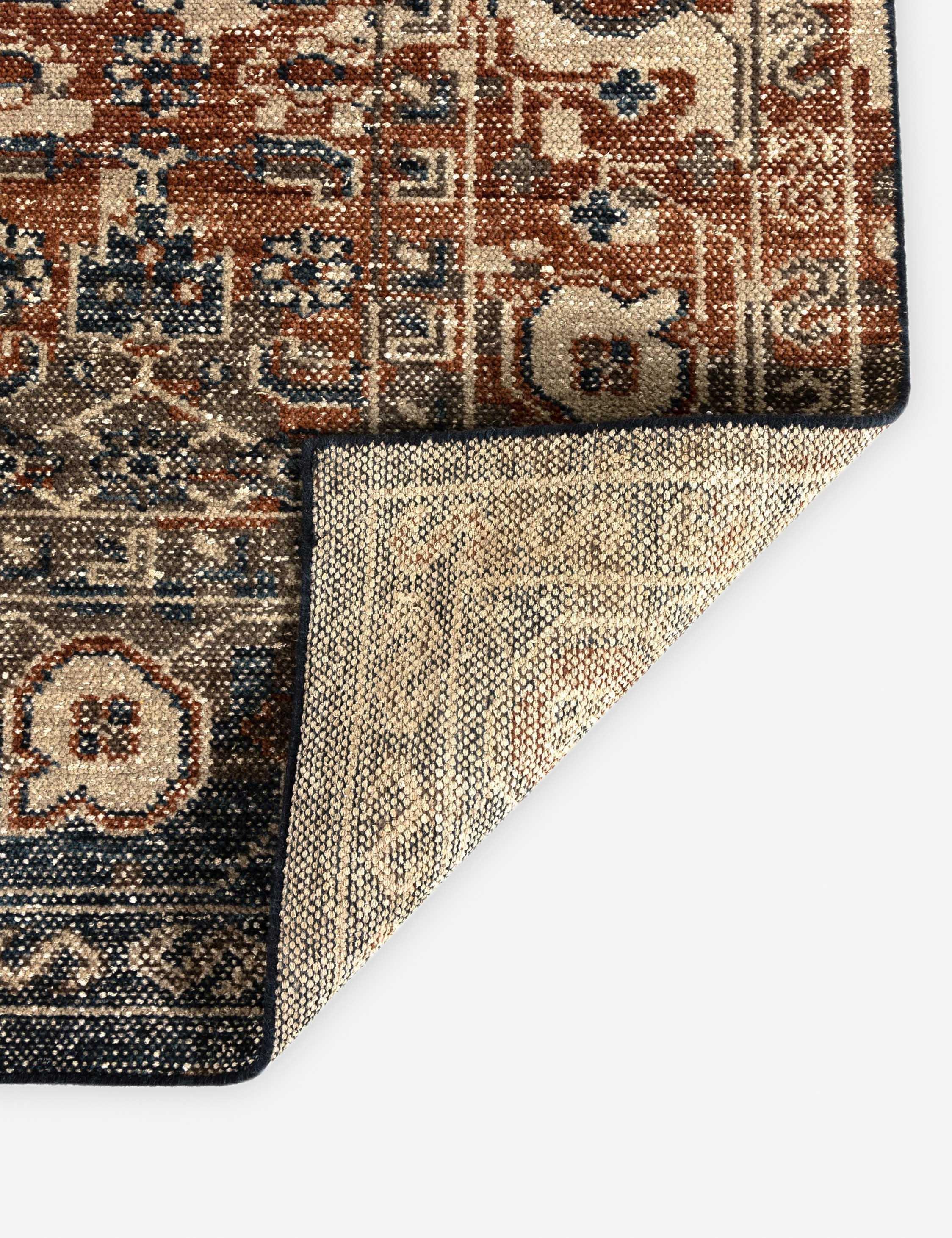 Umer Hand-Knotted Wool-Blend Rug - Brown / 8' x 10'