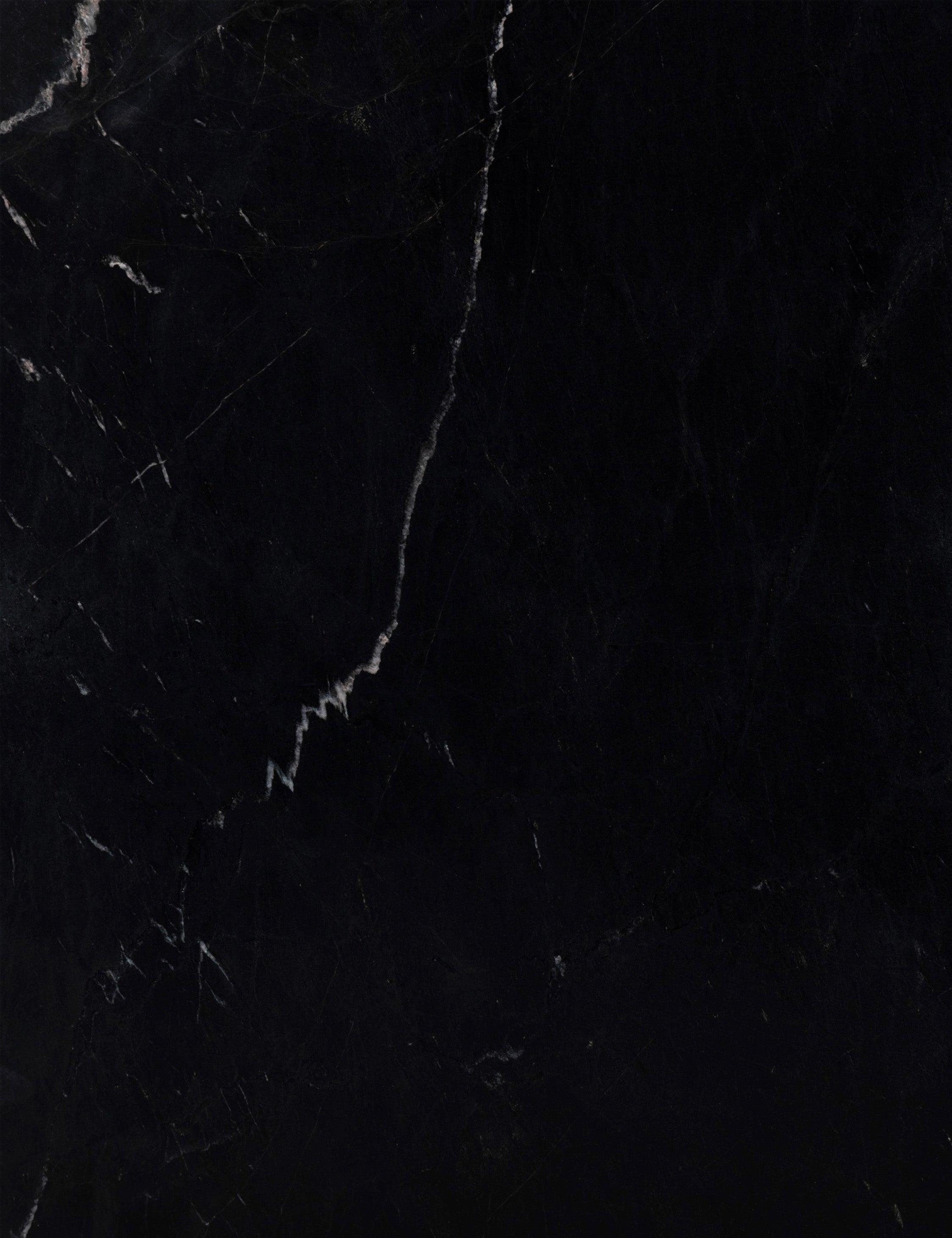 Mercer Oval Coffee Table - Black Marble