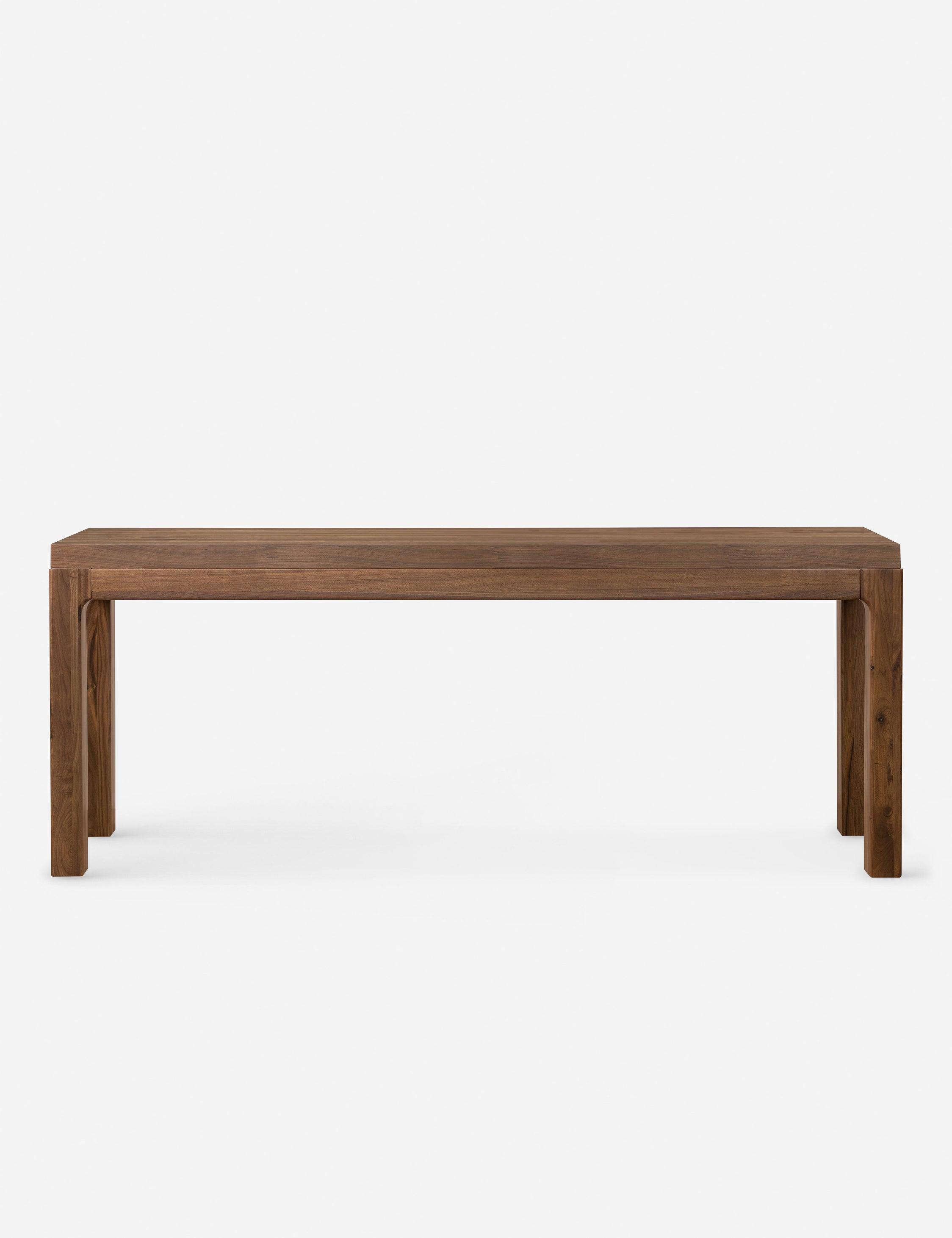 Daniella Warm Walnut 78'' Modern Storage Console Table