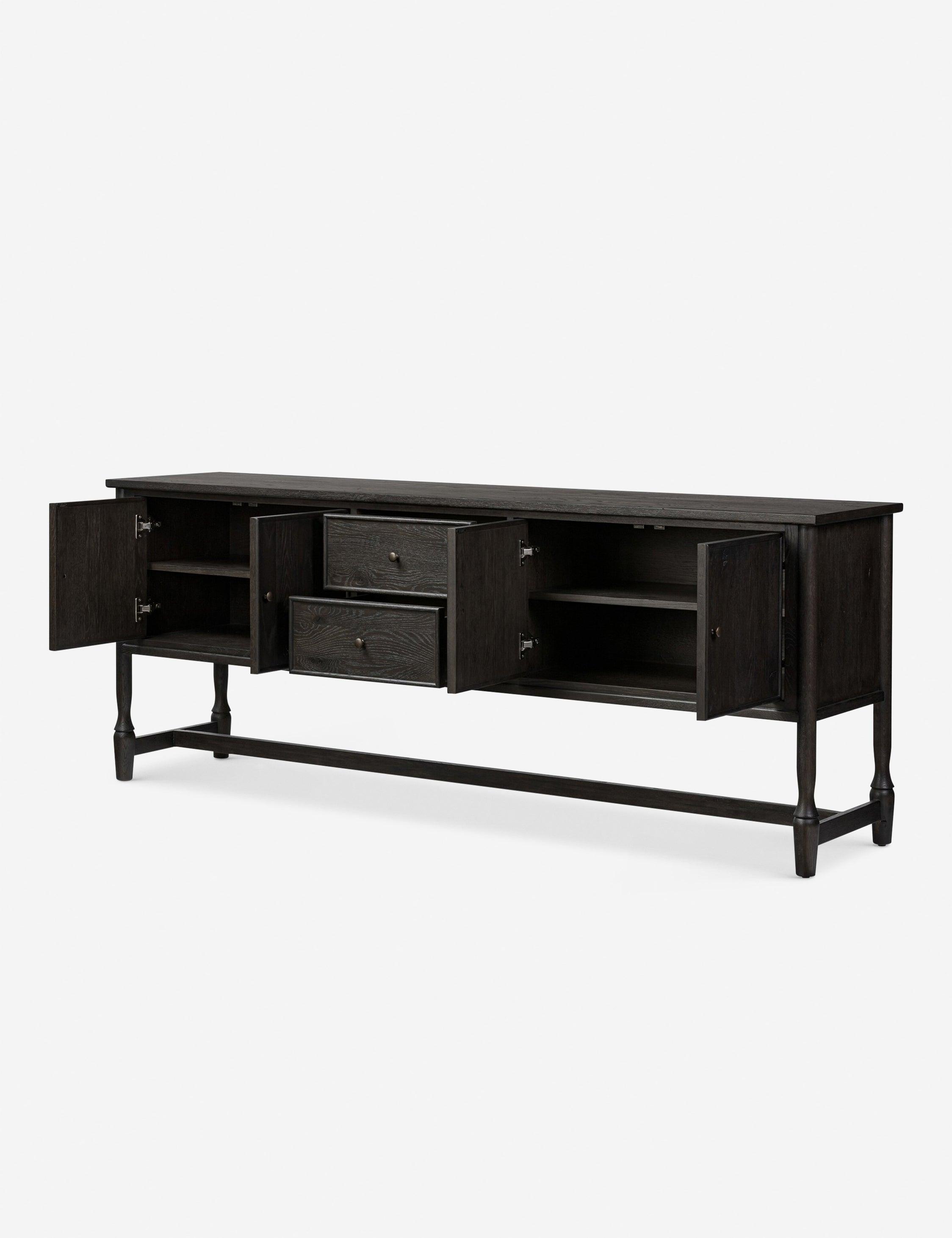 Bari Sideboard by Amber Lewis x Four Hands - Smoked Black / 84"W