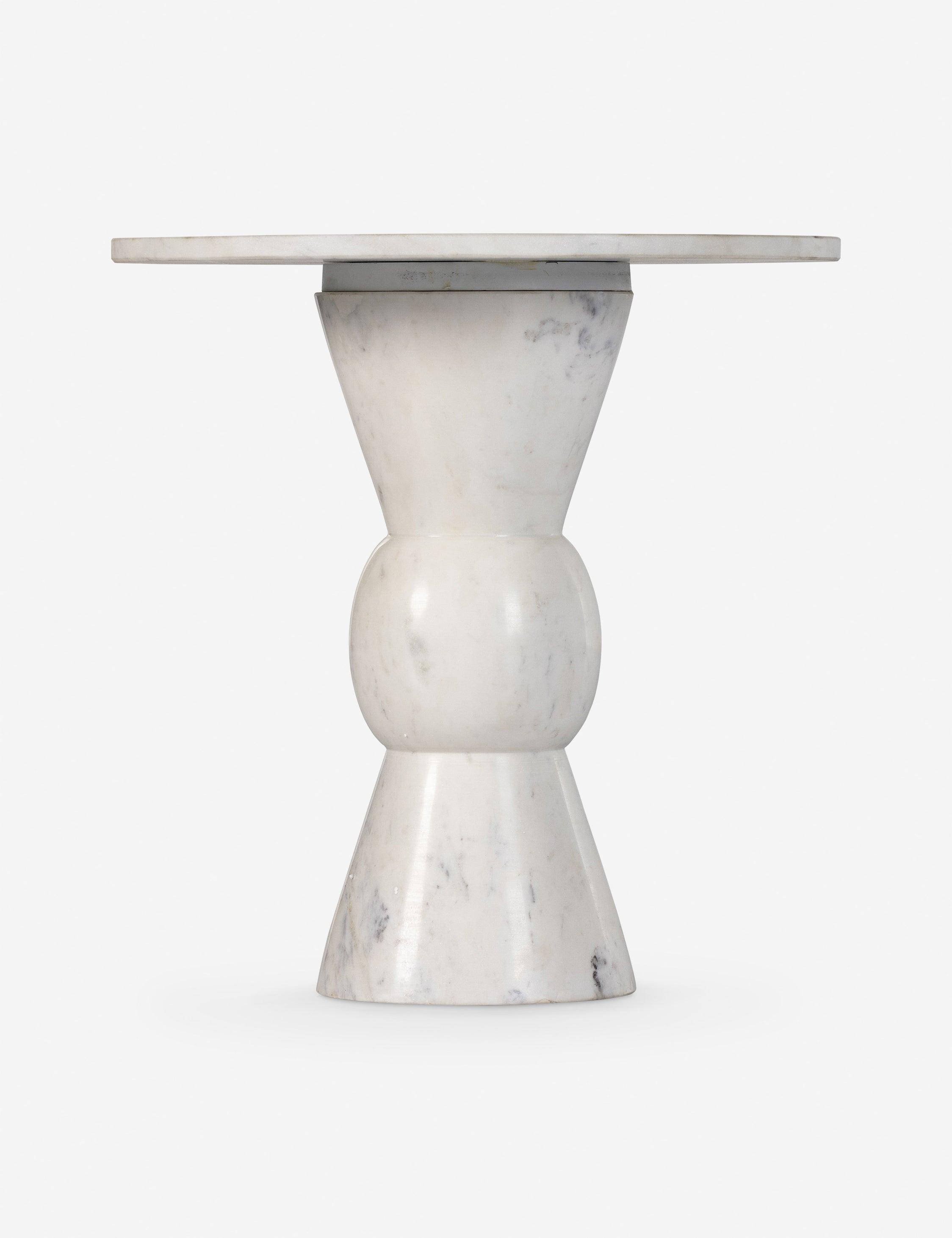 Save 21% • Rupa Round Side Table - White Marble