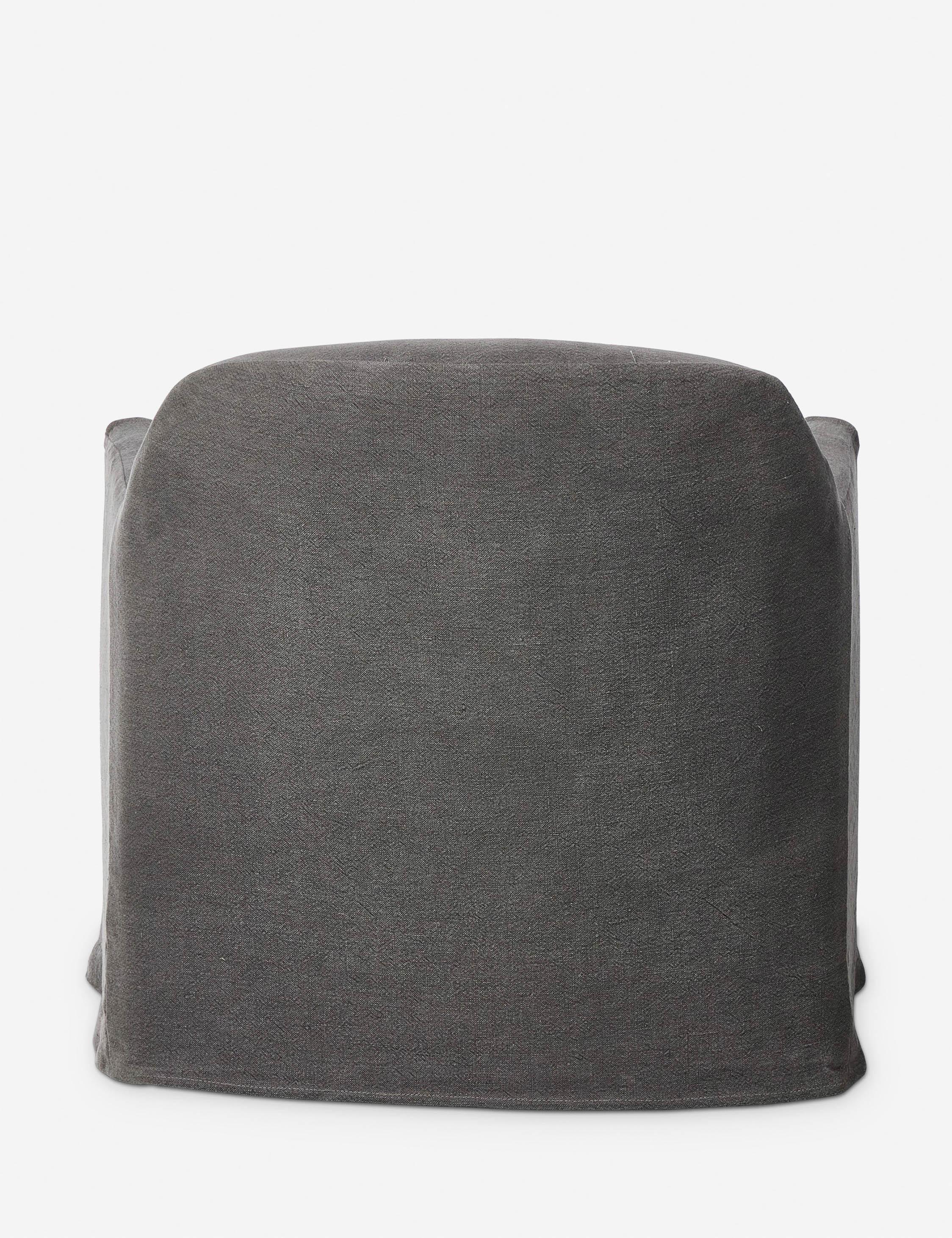 Lowell Slipcover Swivel Chair by Amber Lewis x Four Hands - Denim