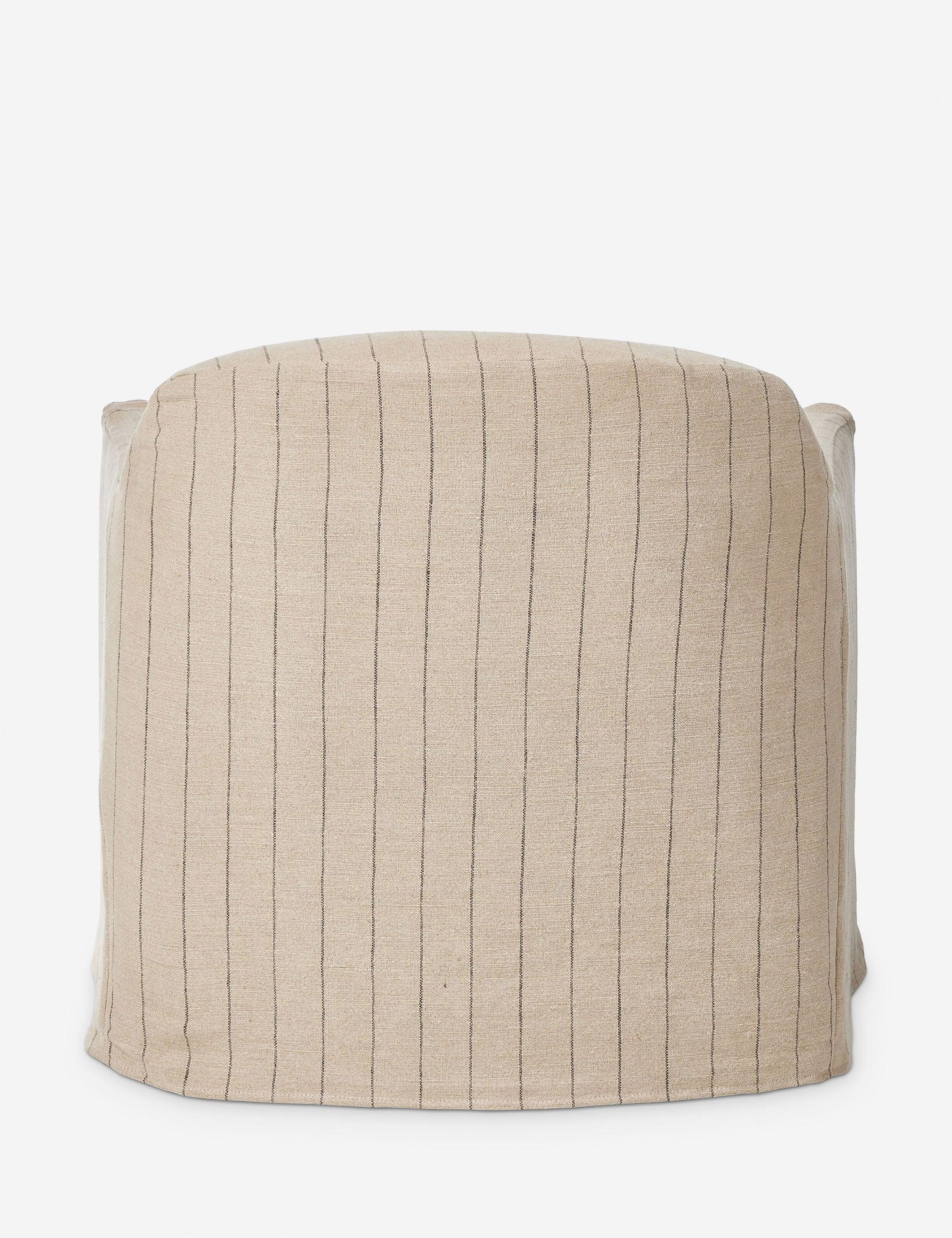 Lowell Slipcover Swivel Chair by Amber Lewis x Four Hands - Flint