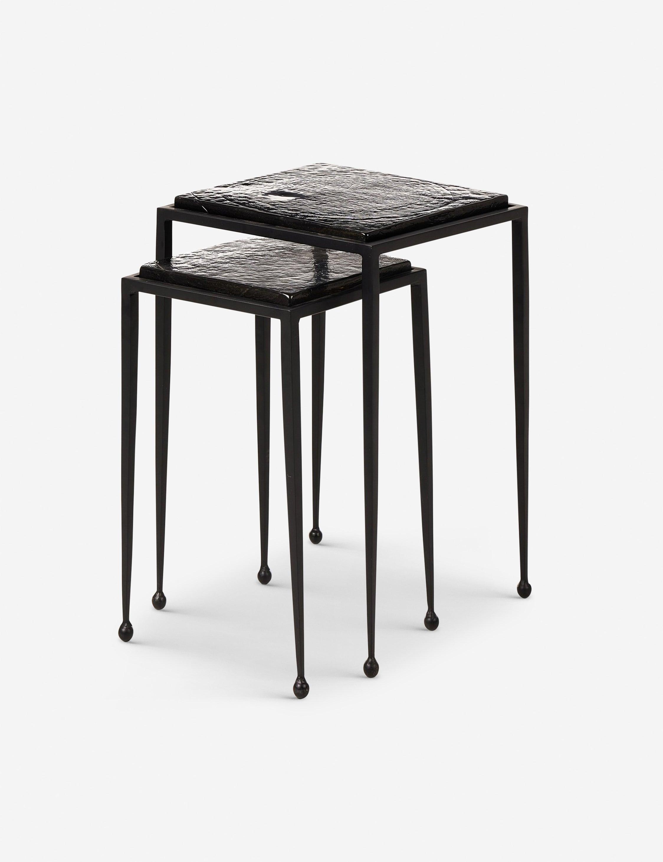 Capa Nesting Side Tables (Set of 2) - Black