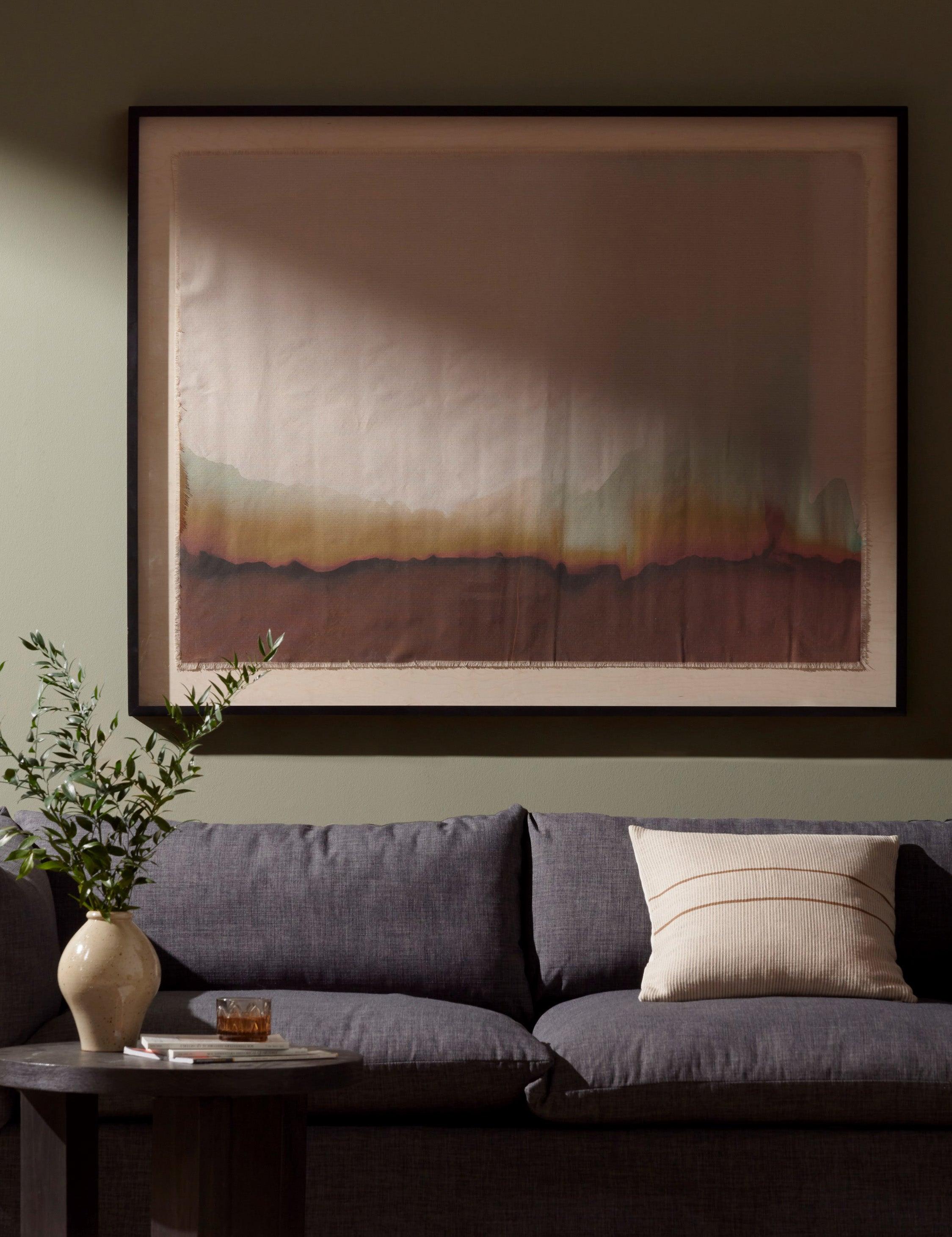 Abstract Ombre 17 Wall Art by Roseanne Kenny - Red / 60" x 47"