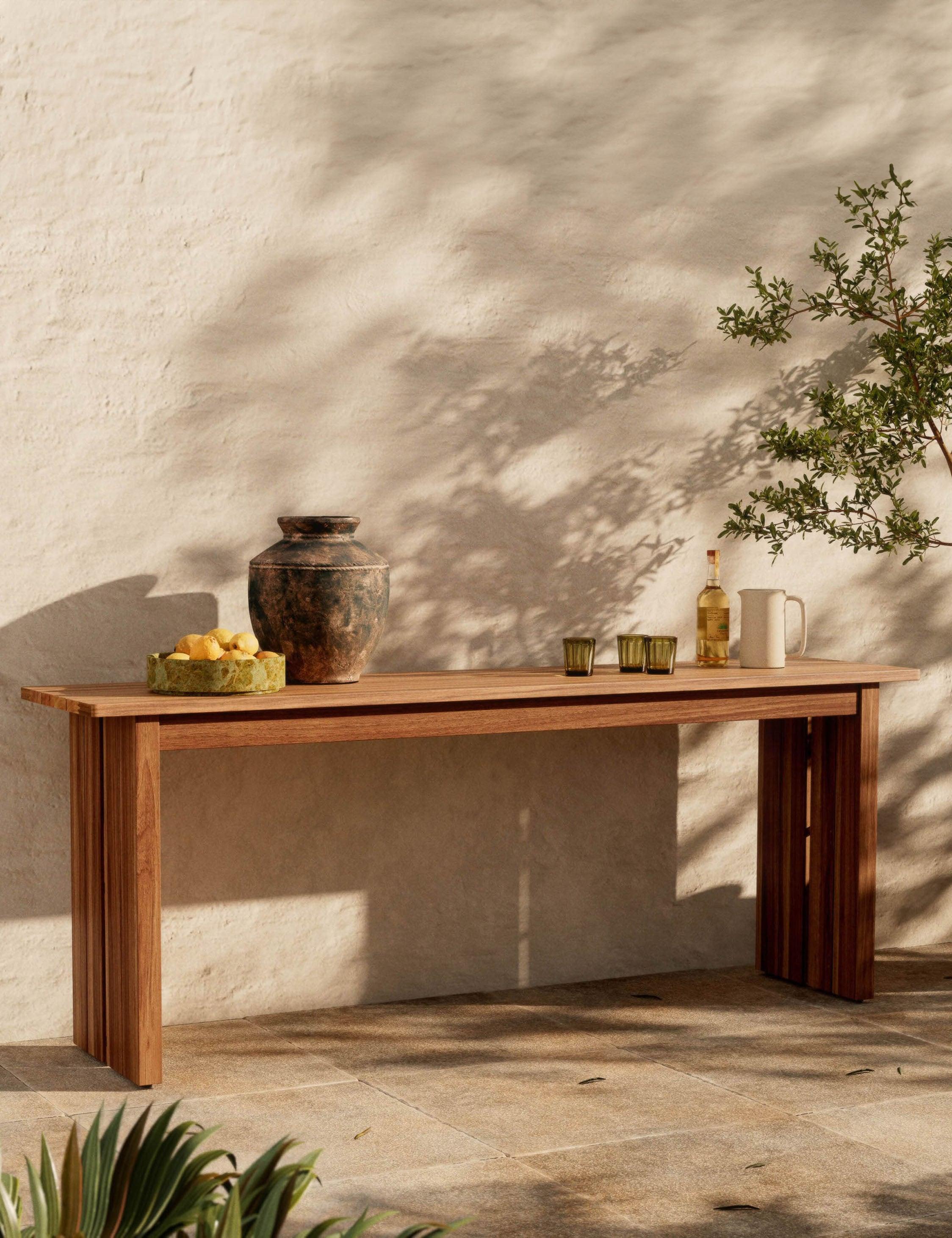 Sanford Indoor / Outdoor Console Table - Natural