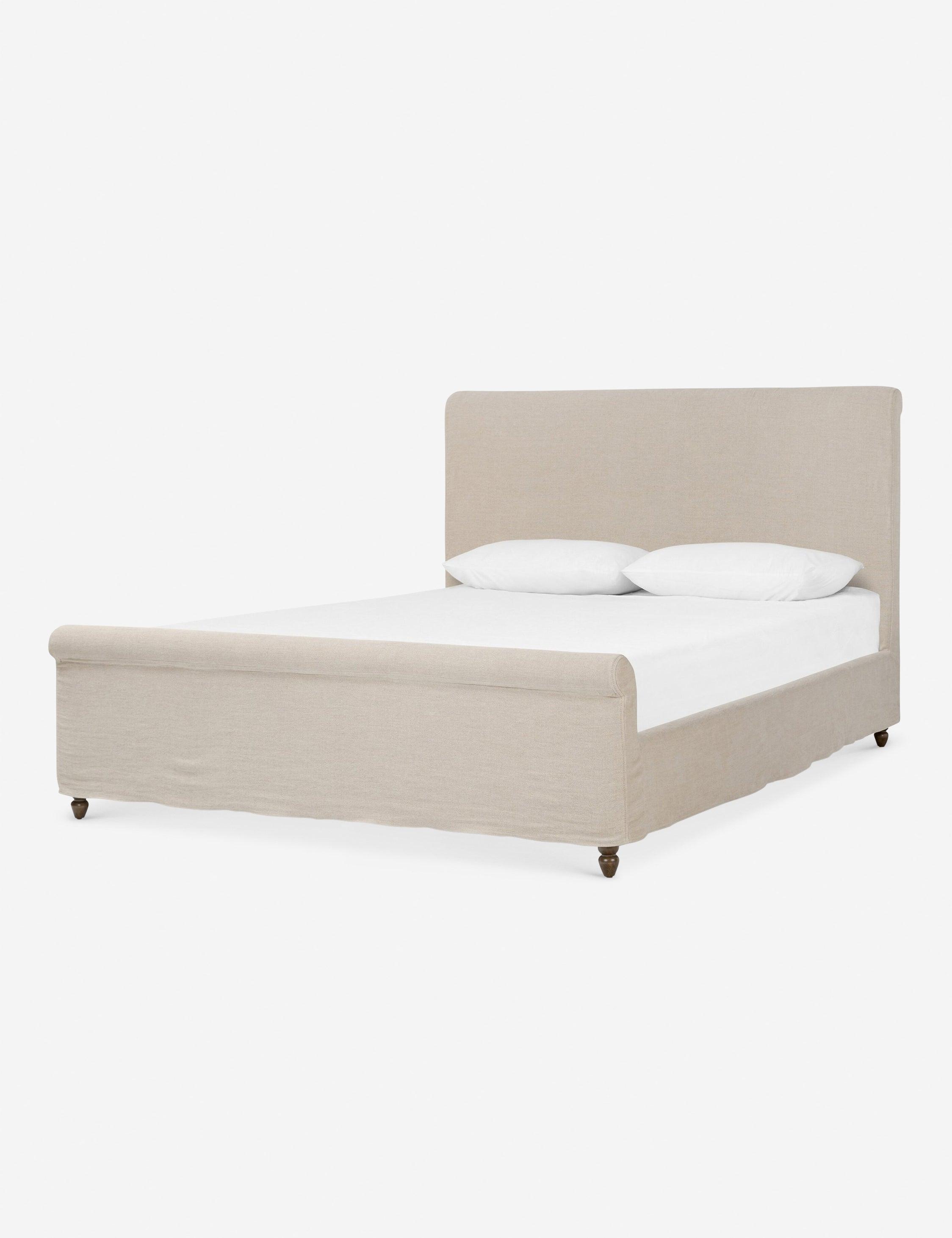 Dalia Slipcover Bed by Amber Lewis x Four Hands - Dune / Queen