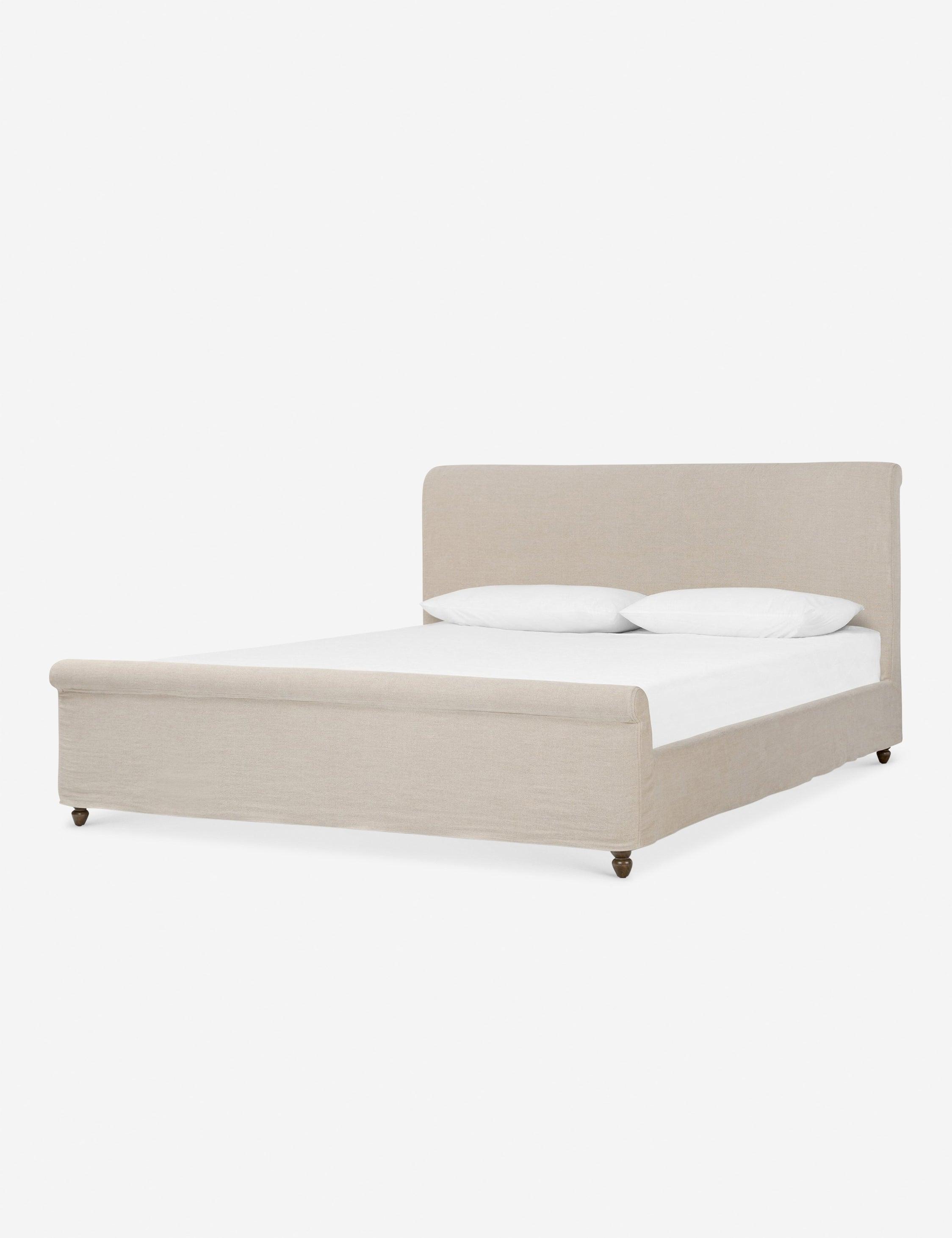 Dalia Slipcover Bed by Amber Lewis x Four Hands - Dune / King