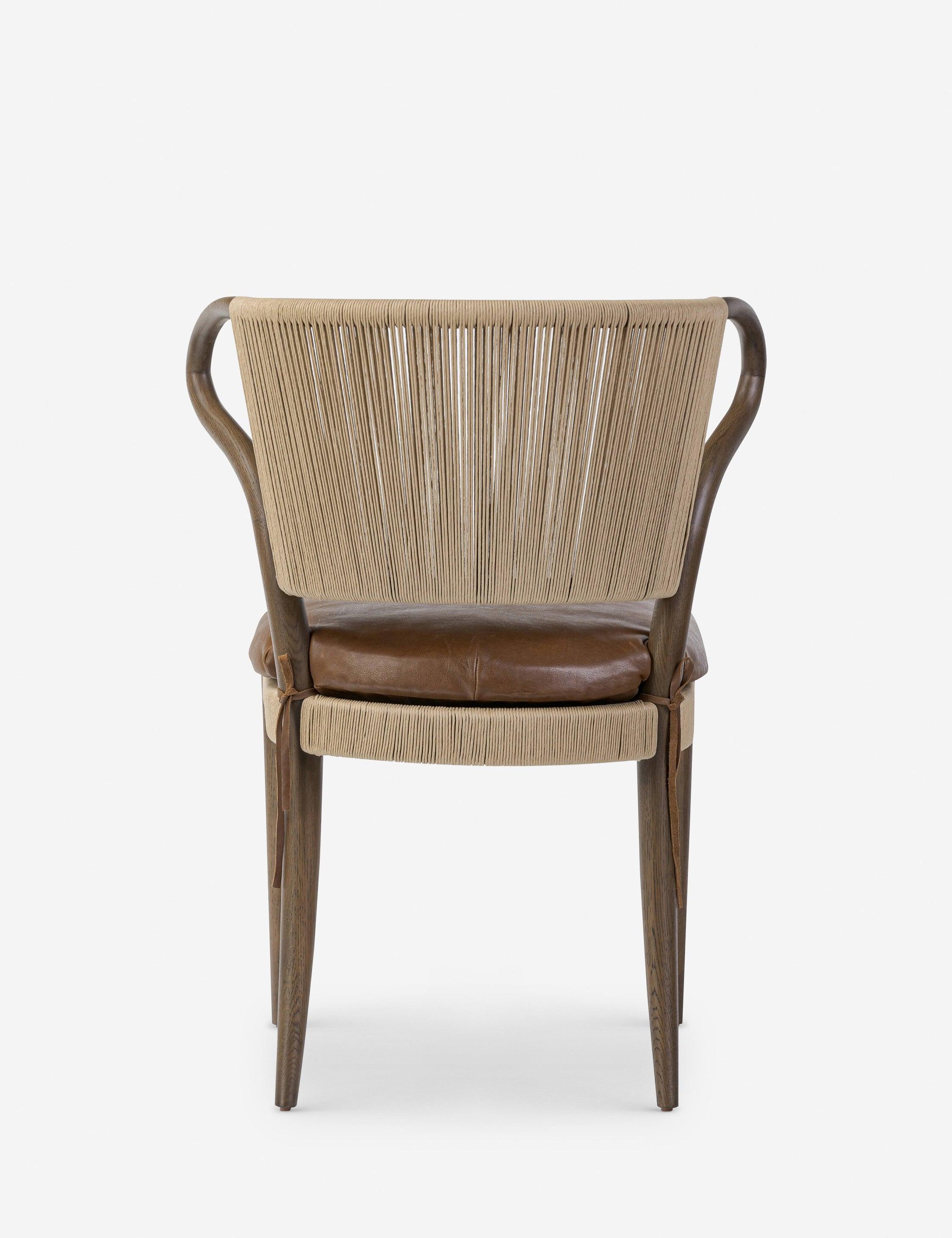 Amira Dining Chair by Amber Lewis x Four Hands - Mahogany Leather
