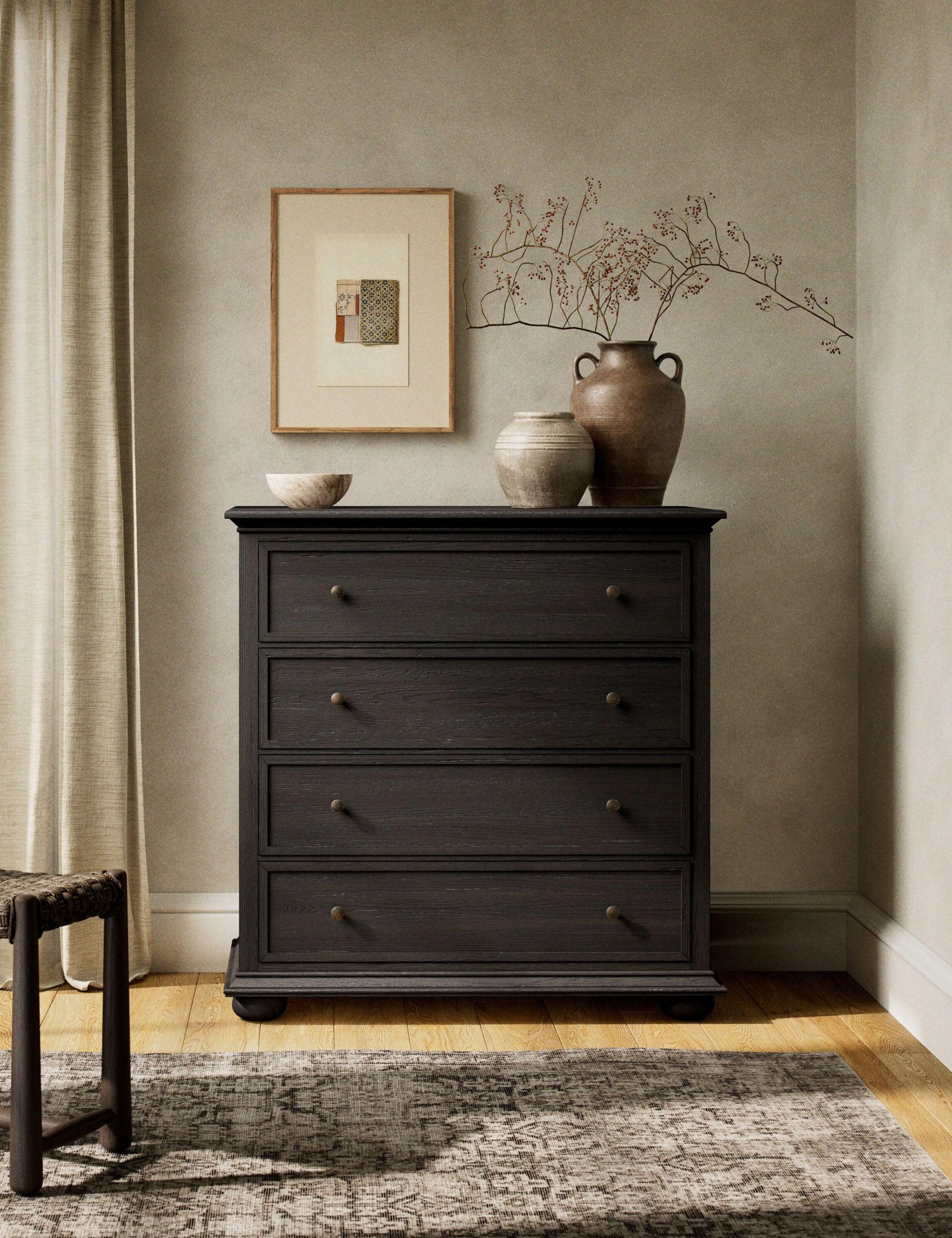 Geoffrey Tall Dresser by Amber Lewis x Four Hands - Smoked Black