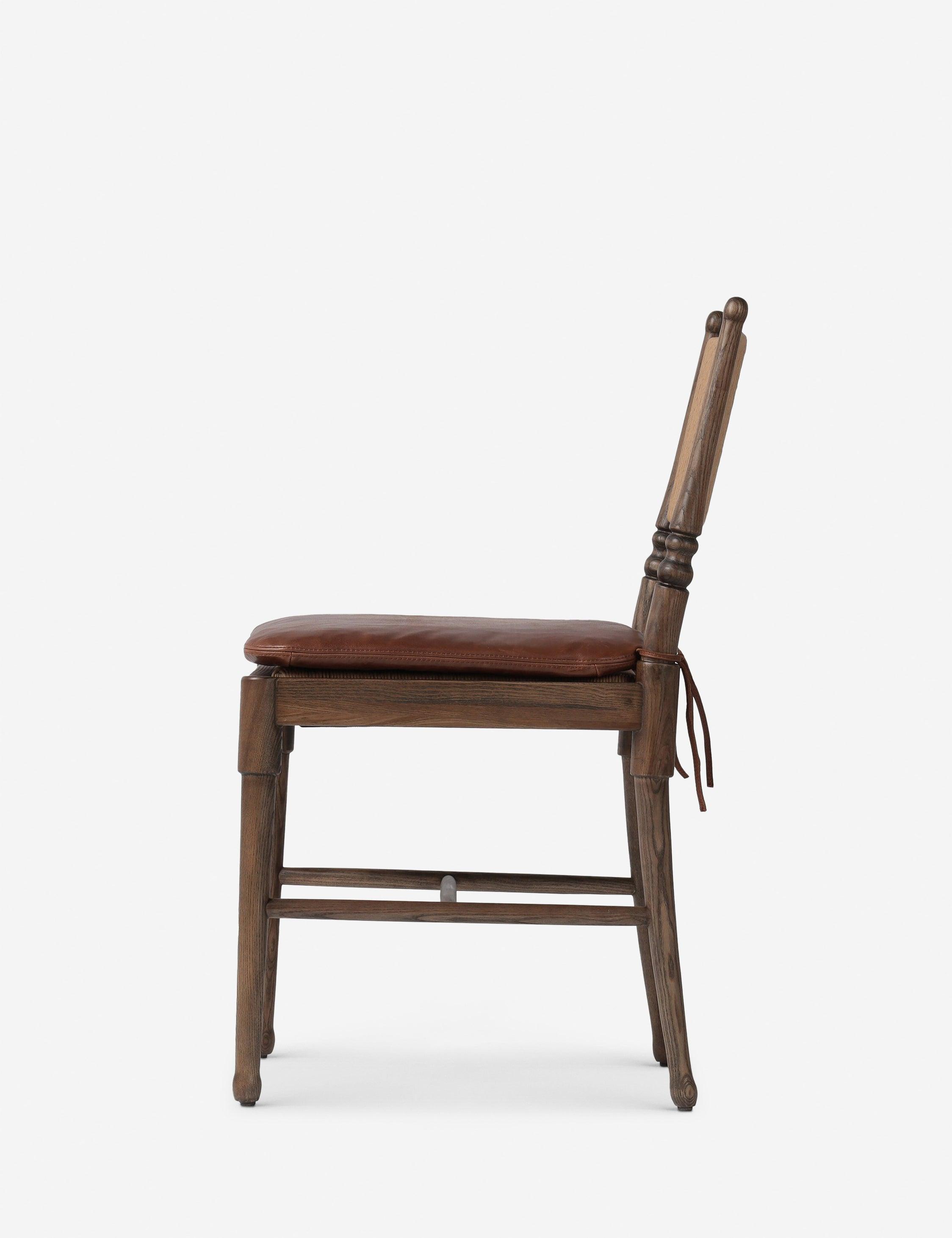 Fayth Dining Chair by Amber Lewis x Four Hands - Mahogany Leather
