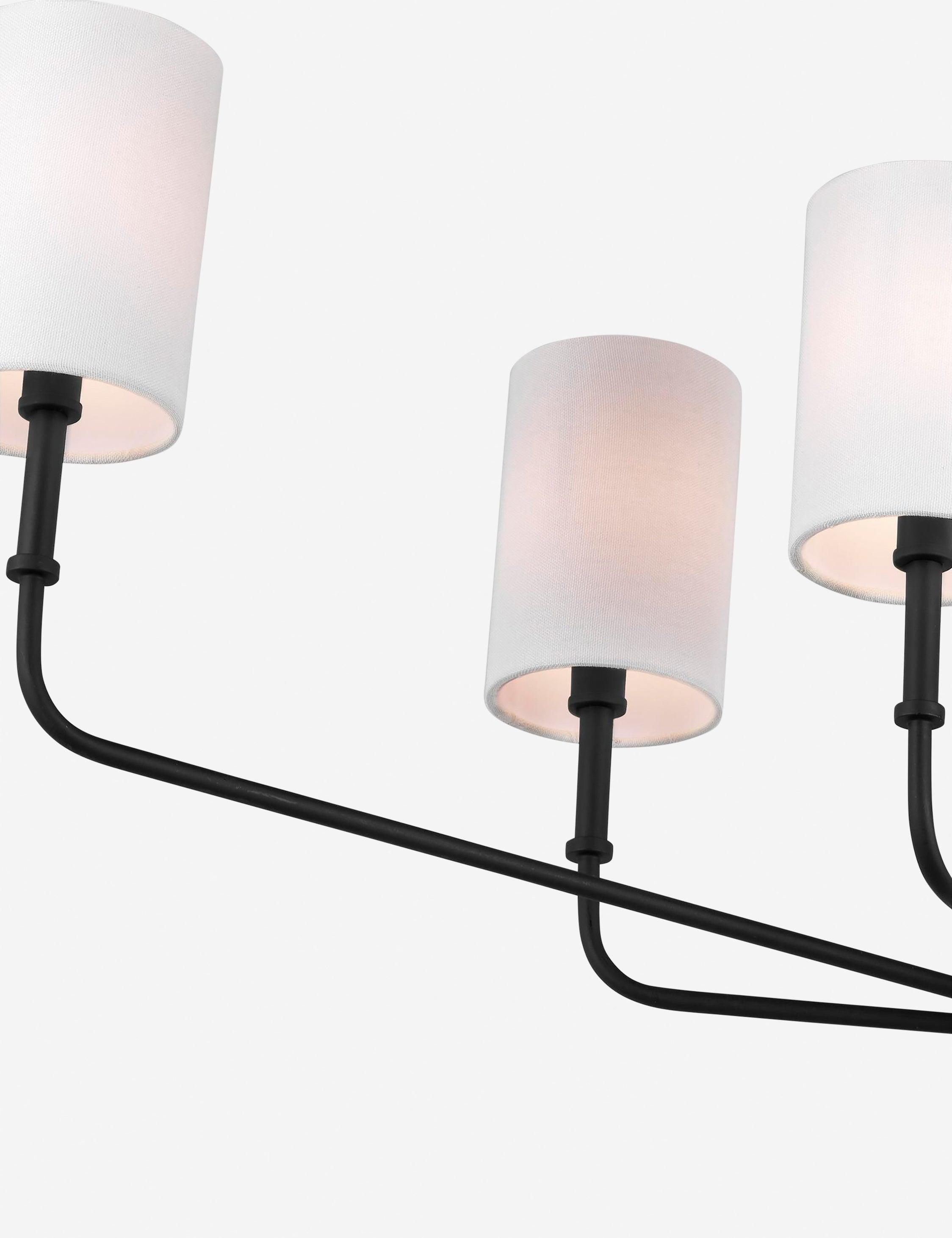 Legrand Linear Chandelier - Black / 44"W