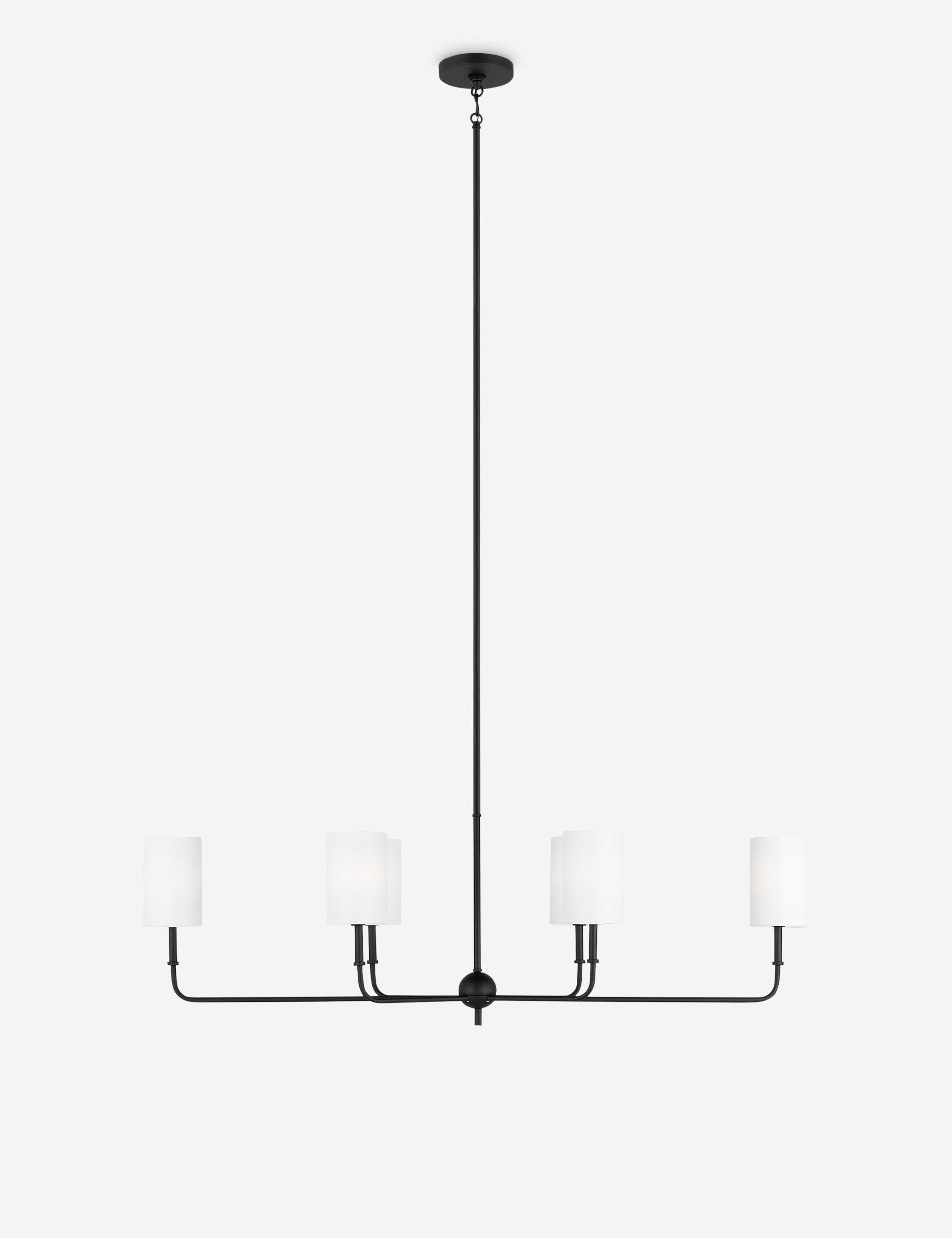 Legrand Linear Chandelier - Black / 44"W