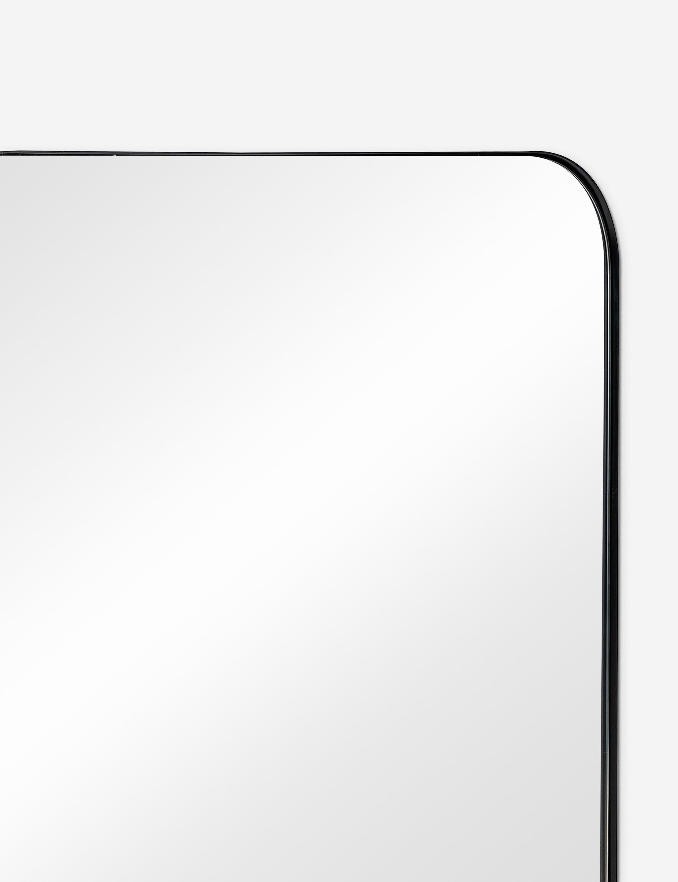 Elegant Matte Black Rectangular Vanity Wall Mirror