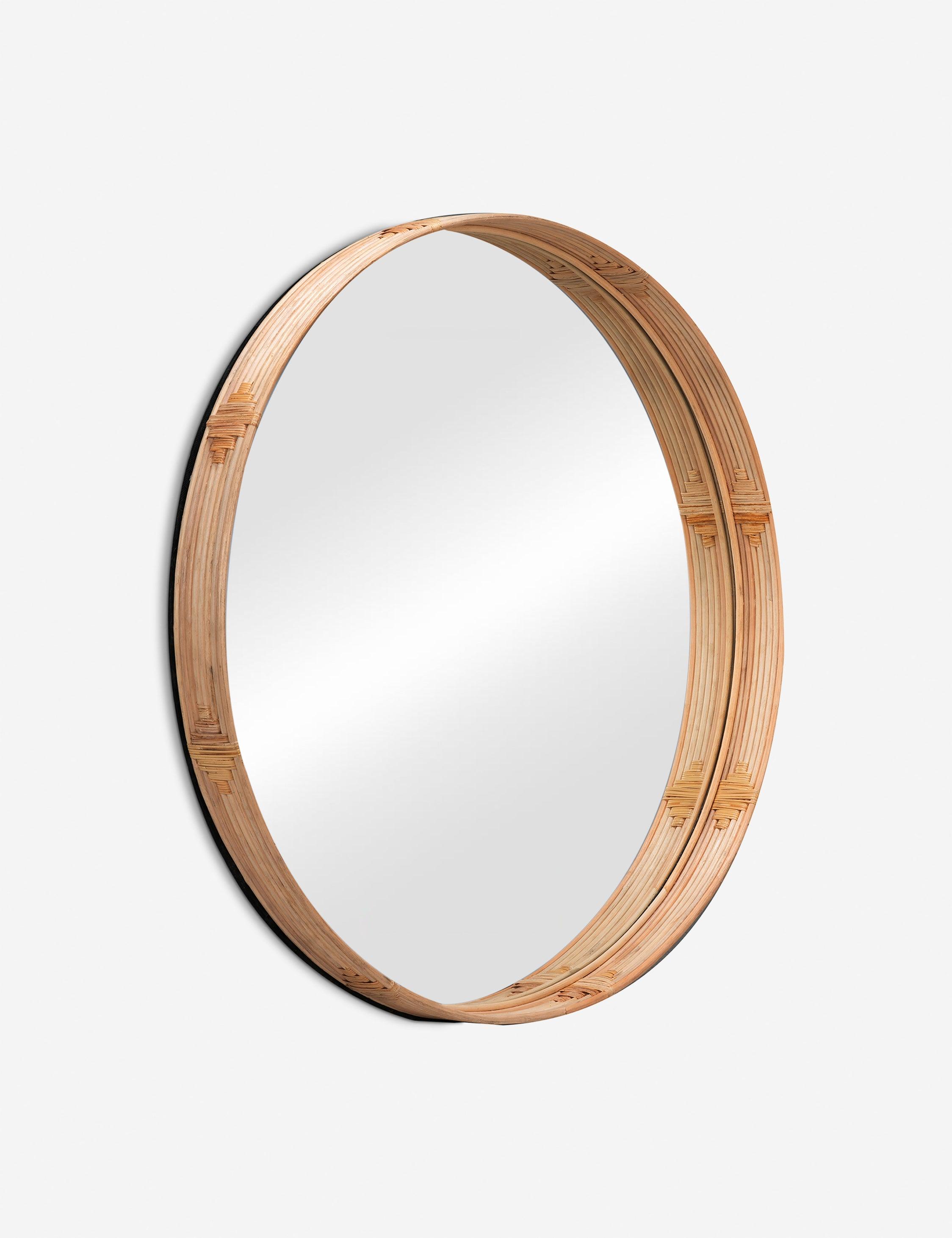 Adaline Round Mirror - Natural