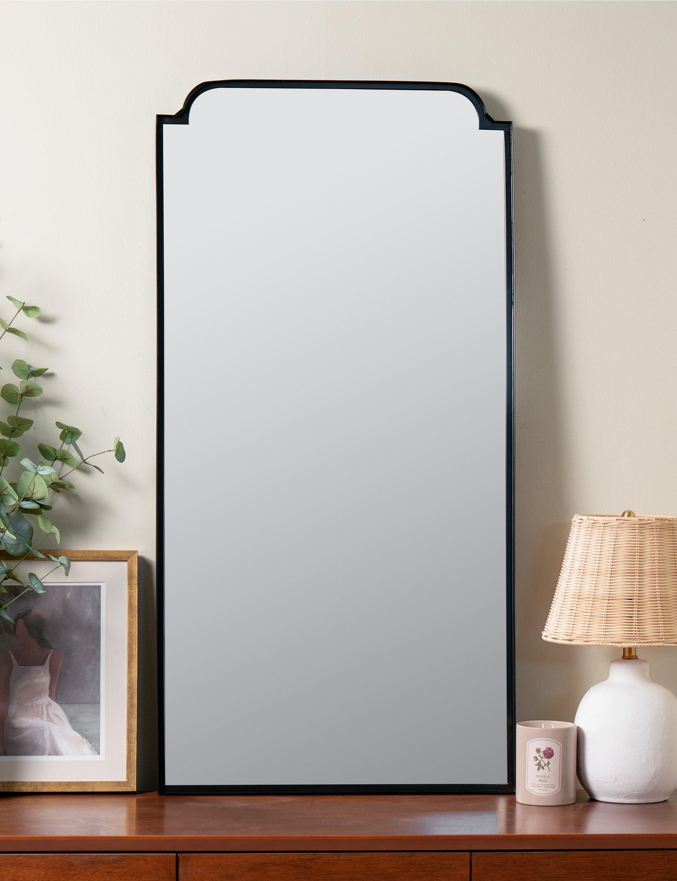 Elegant 47'' Rectangular Silver and Gold Wall Mirror