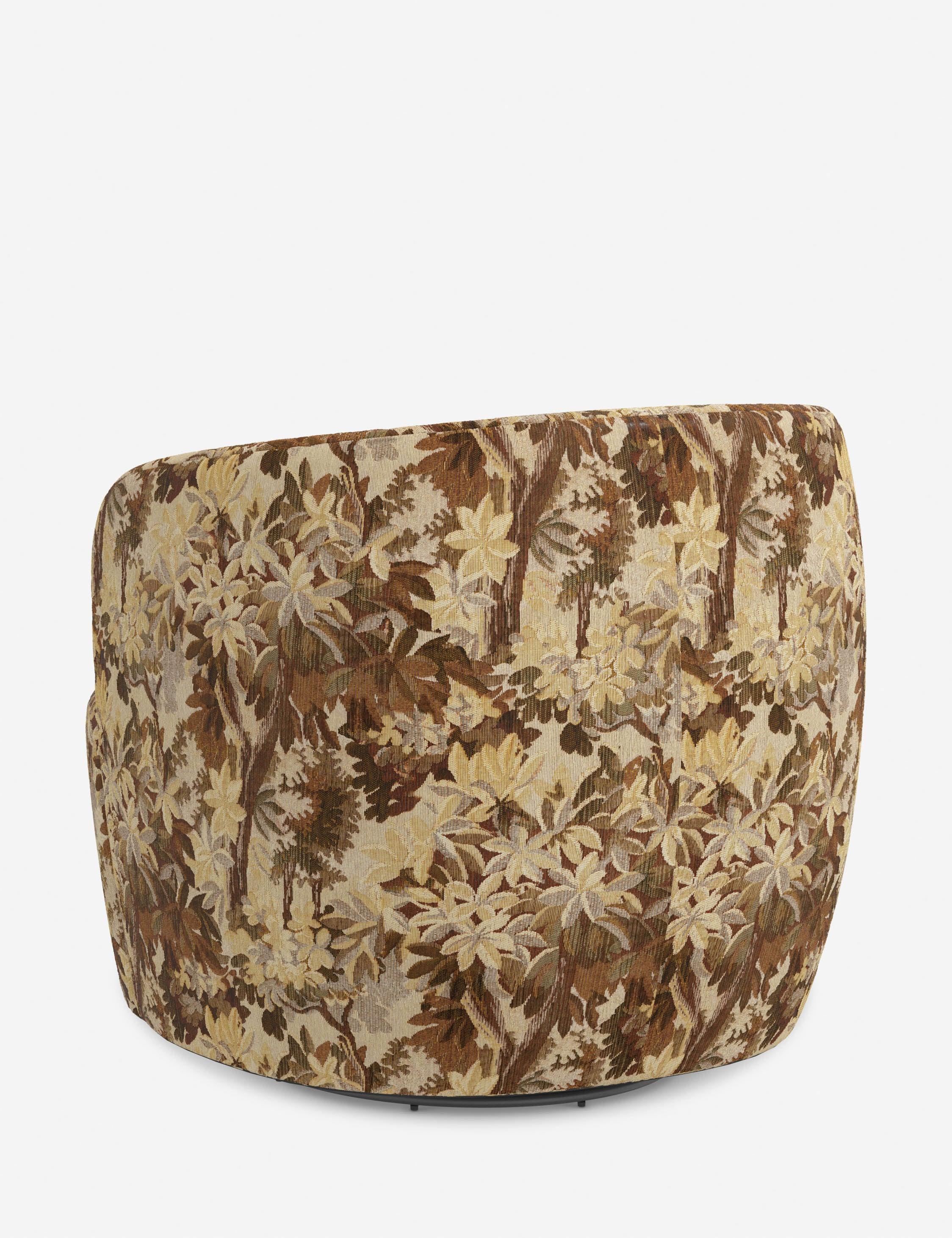 Rue Swivel Chair - Amber Tapestry