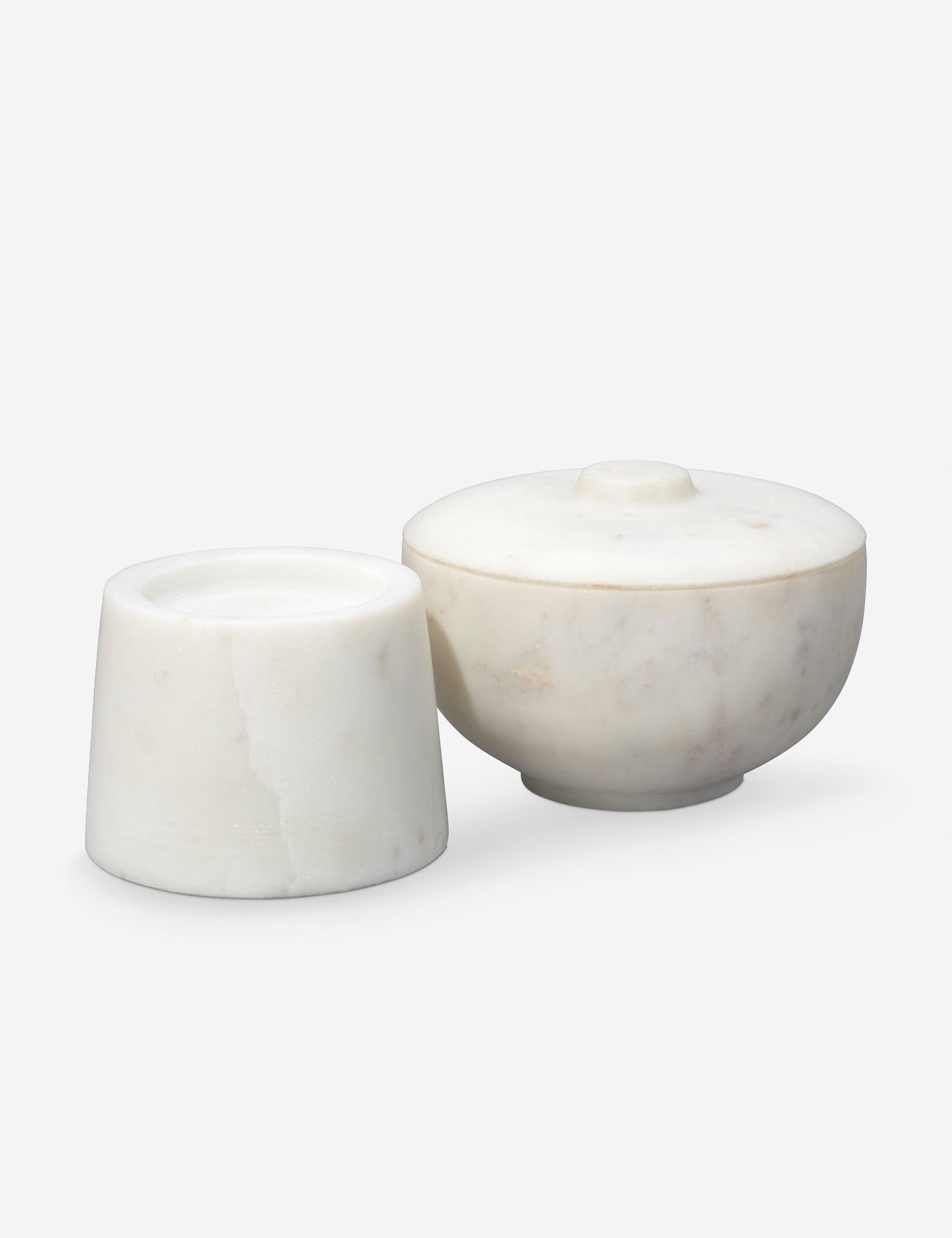 Odesky Lidded Bowl - White / Small