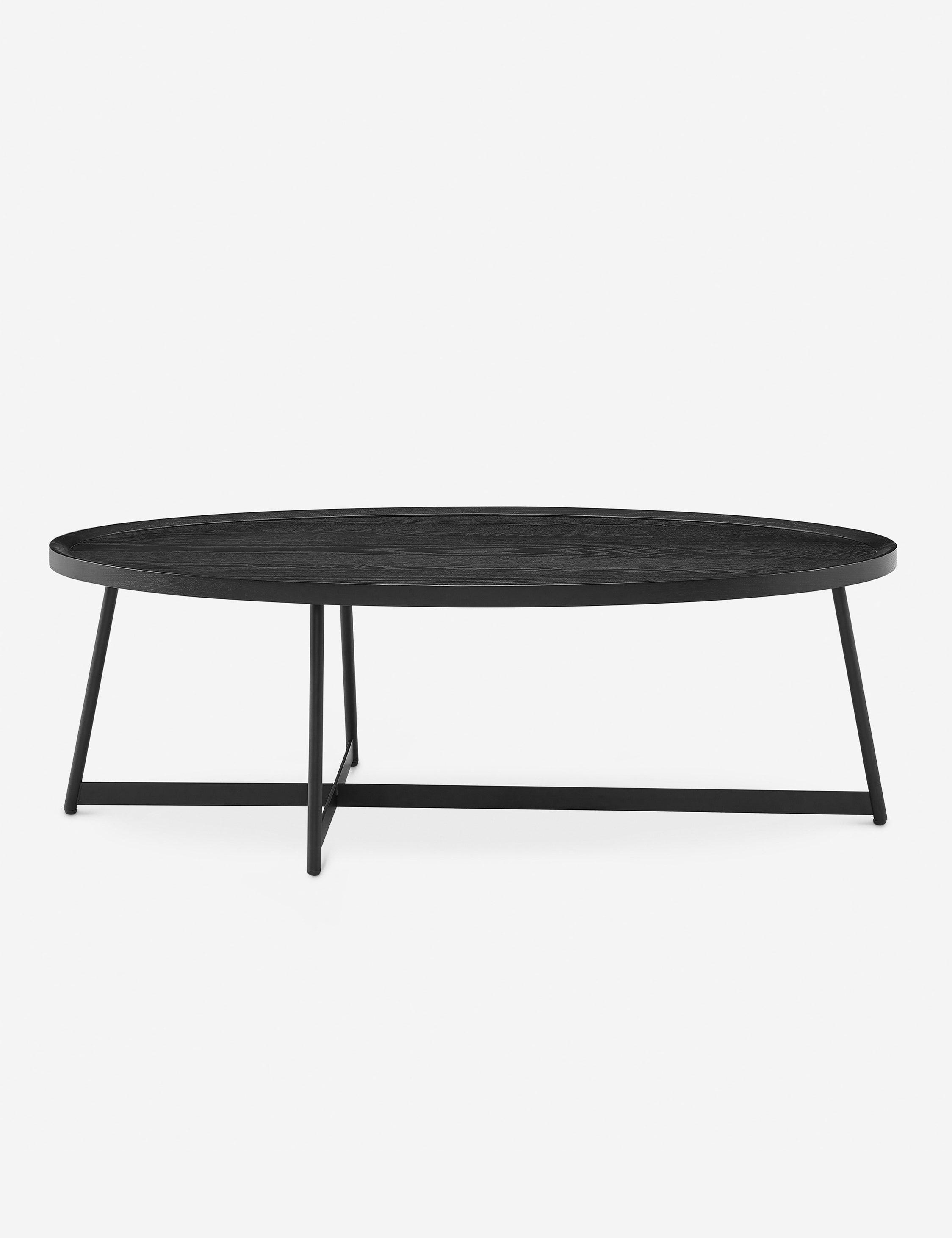 Gweneth Oval Coffee Table - Black Ash