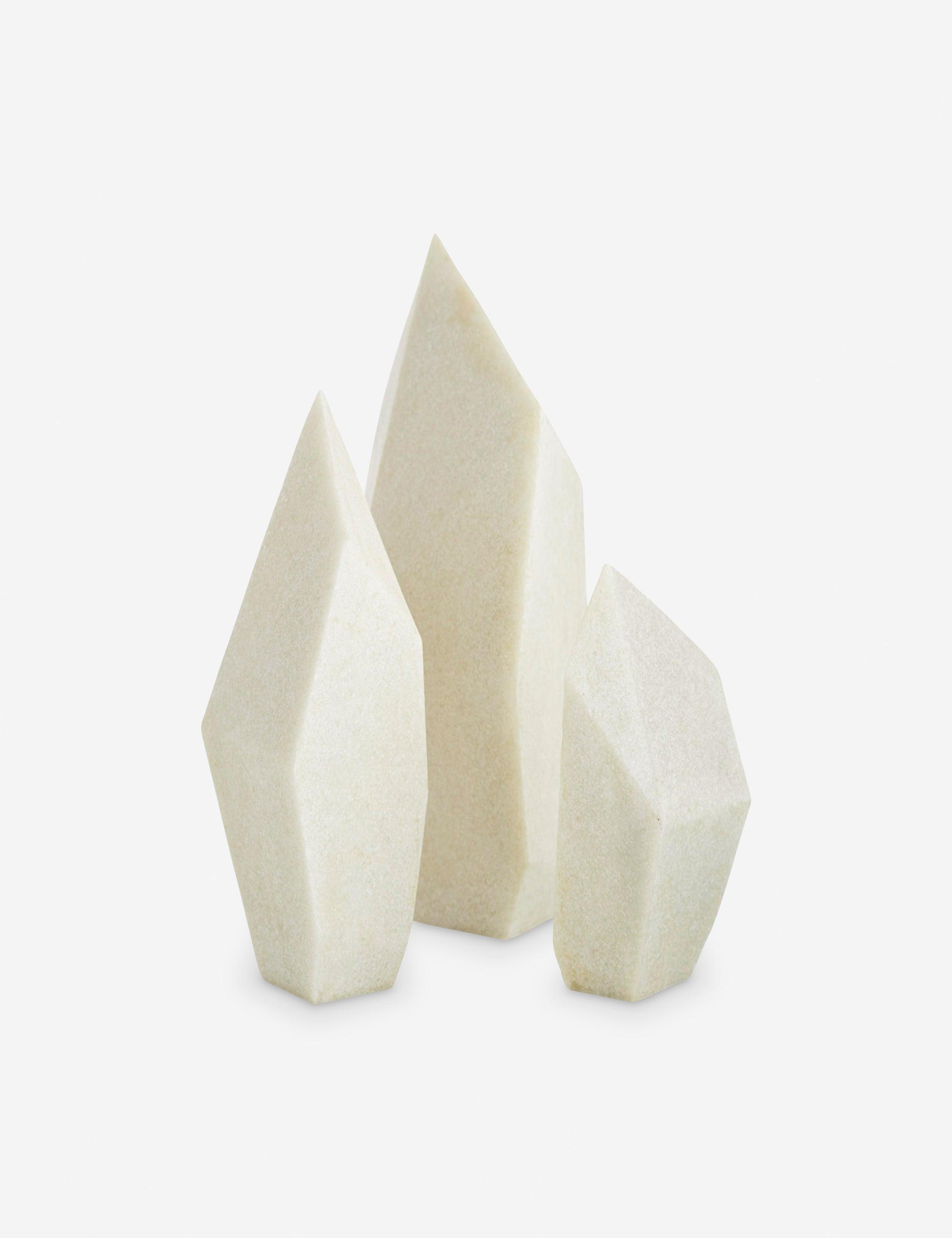 Nerine Sculptures (Set of 3) by Arteriors - White