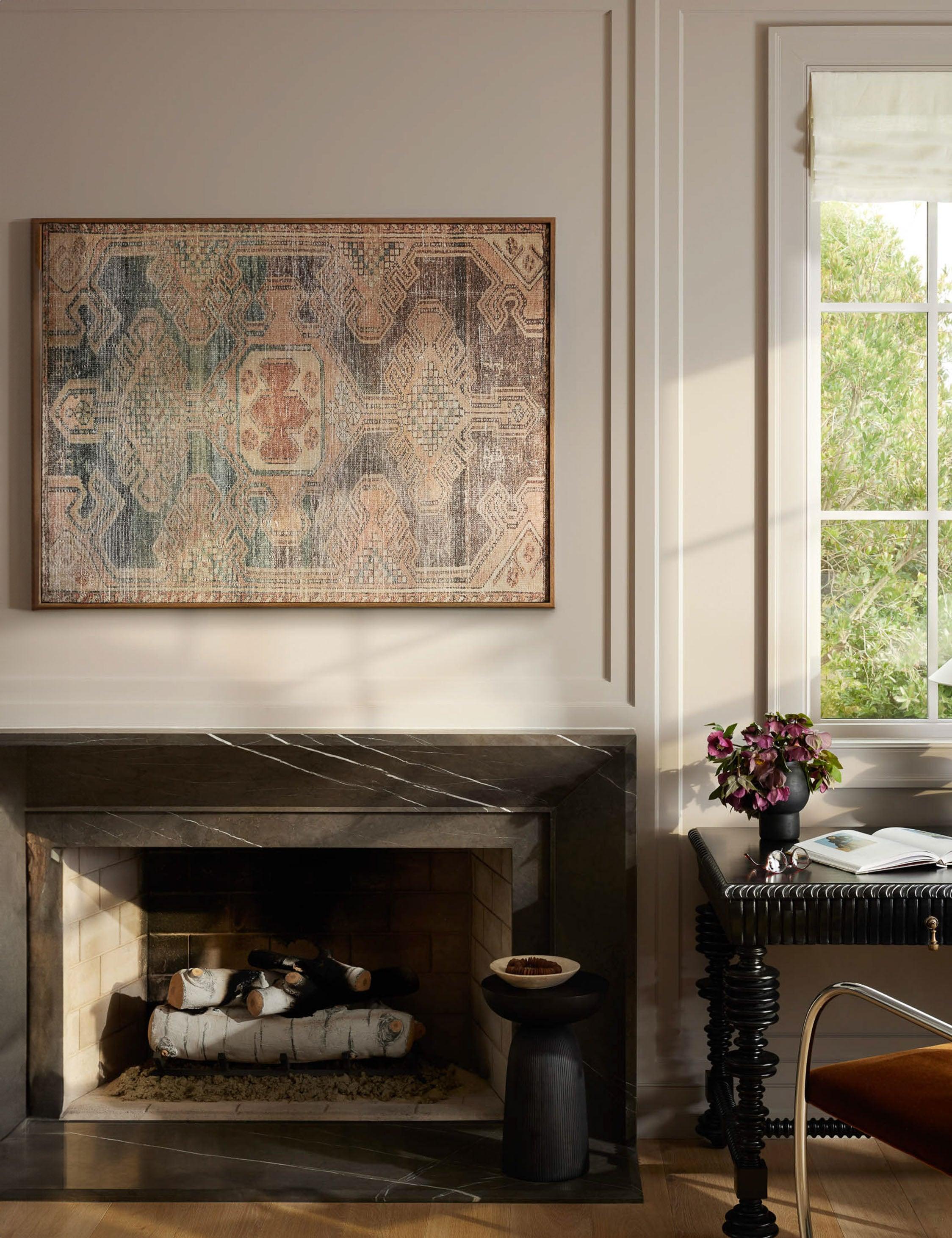 Calzada Textile Wall Art - Gold / 37" x 49"