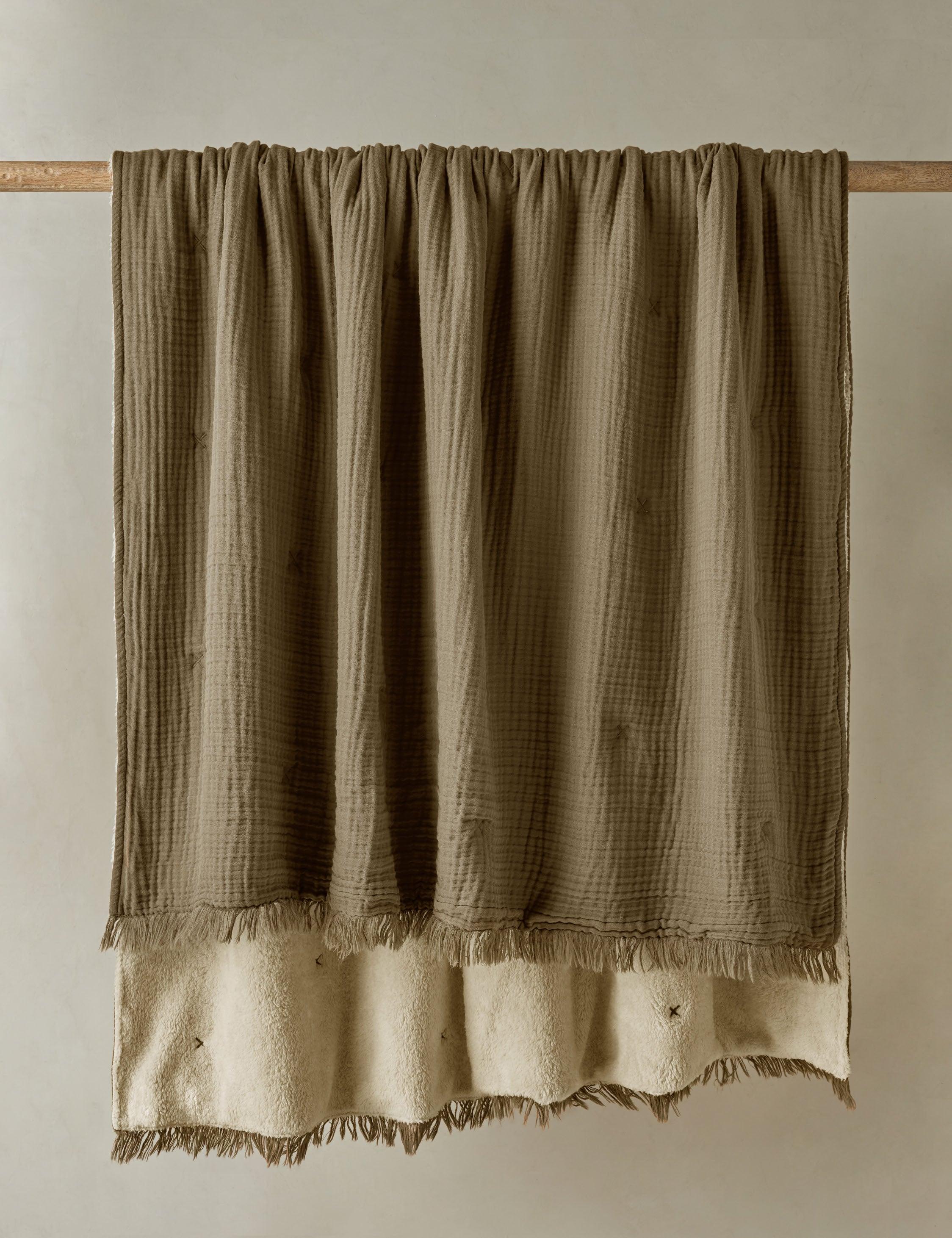 Alaia Sherpa Throw by House No. 23 - Moss
