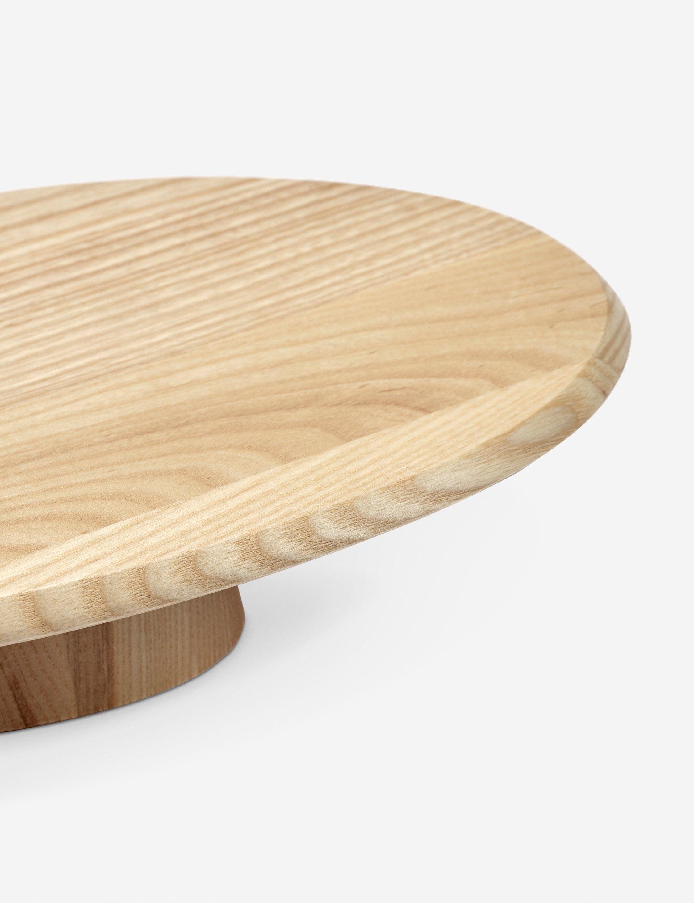 Dune Ash Wood Cake Stand by Kelly Wearstler x Serax - White Ash / Low