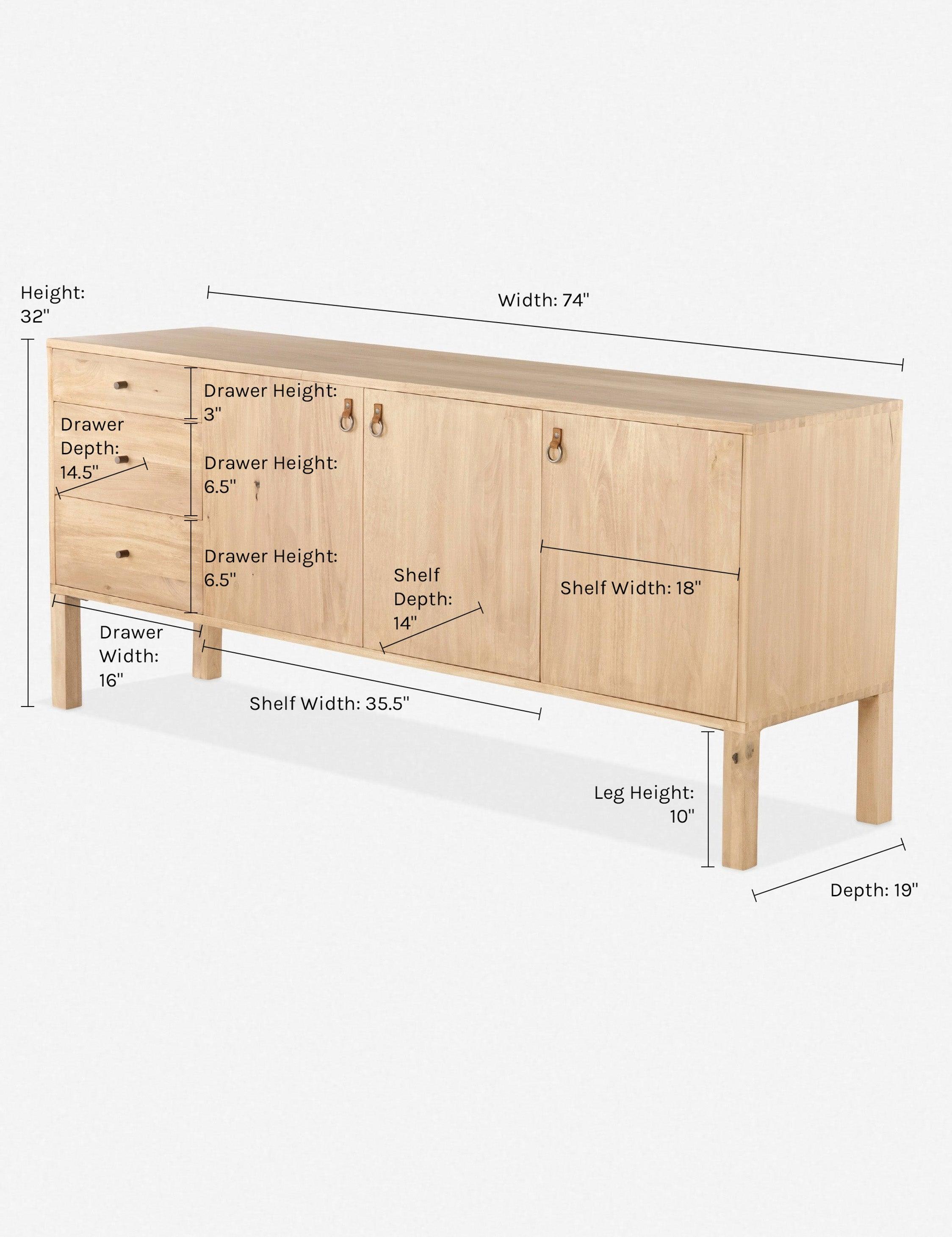 Beckett Sideboard - Natural