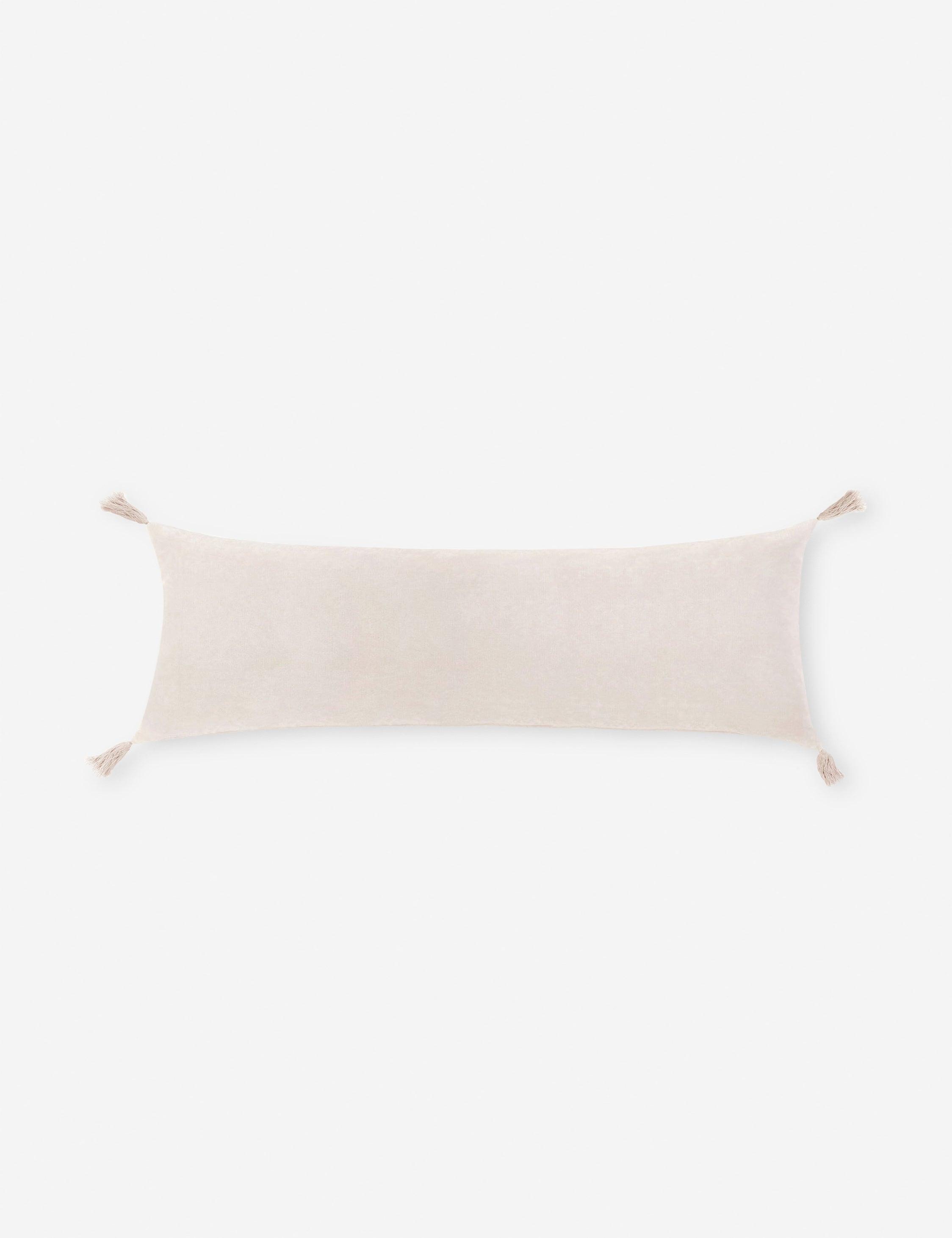 Bianca Velvet Pillow by Pom Pom at Home - Blush / Lumbar