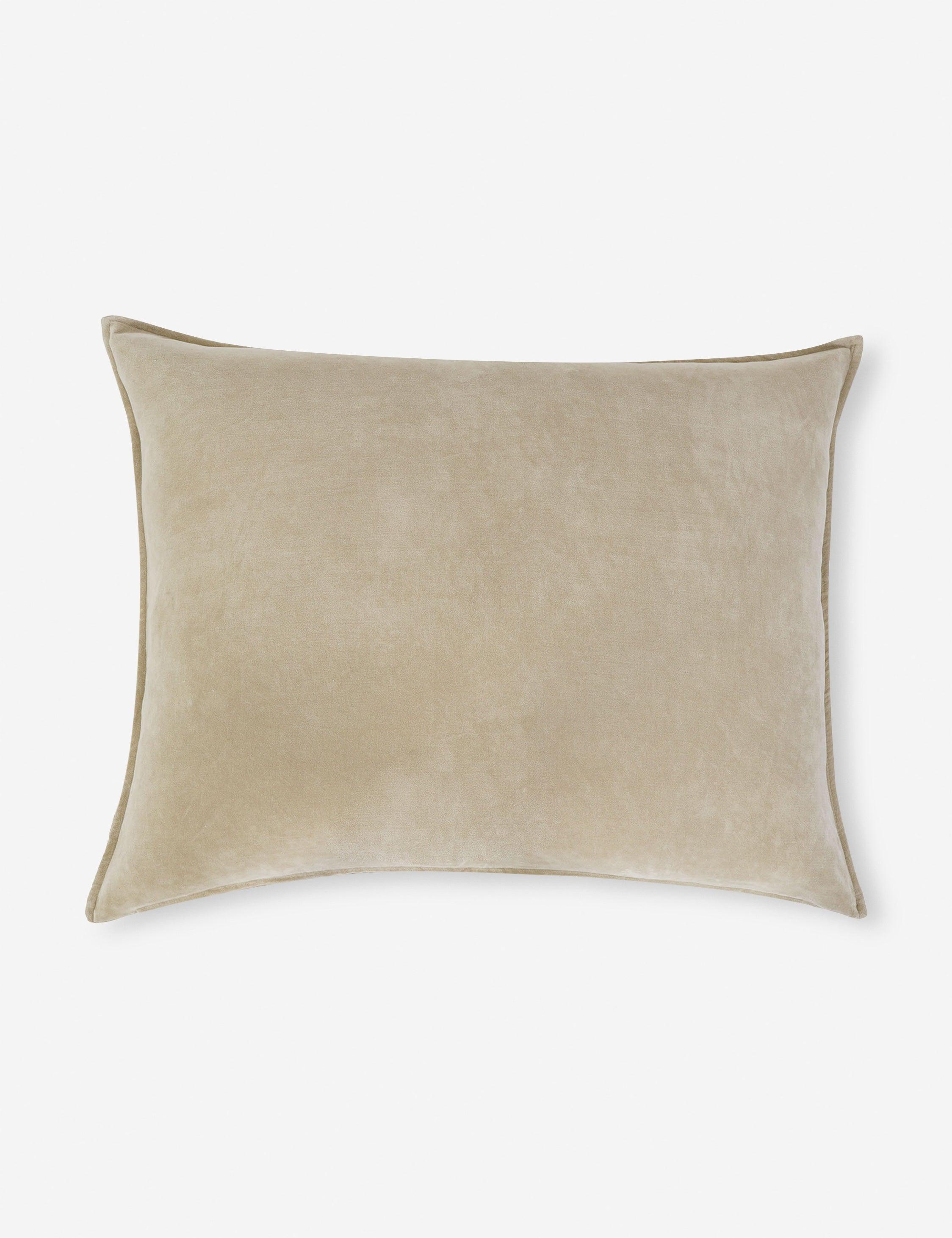 Bianca Natural Velvet Oversized 38"x36" Lumbar Pillow