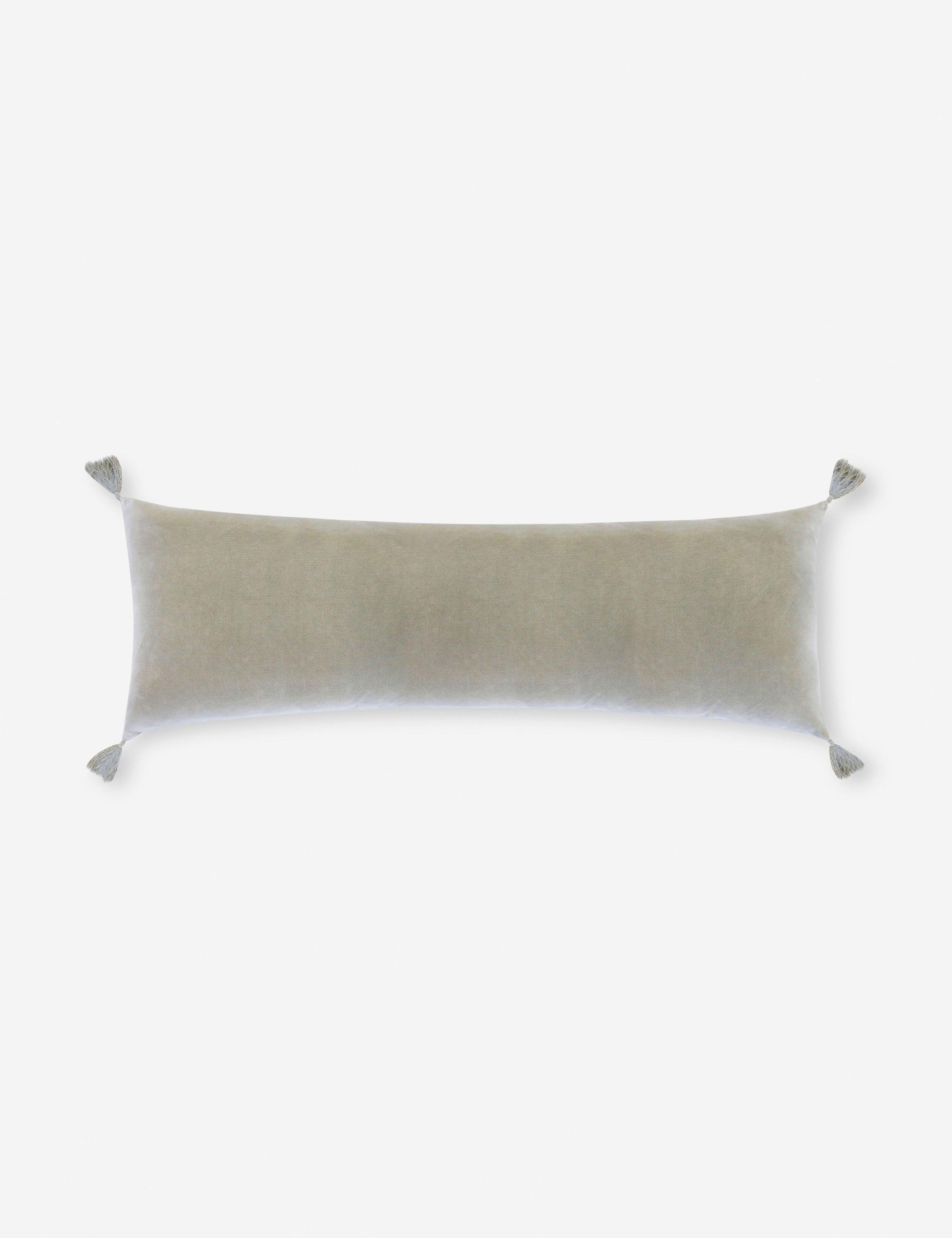 Bianca Velvet Pillow by Pom Pom at Home - Sage / Lumbar