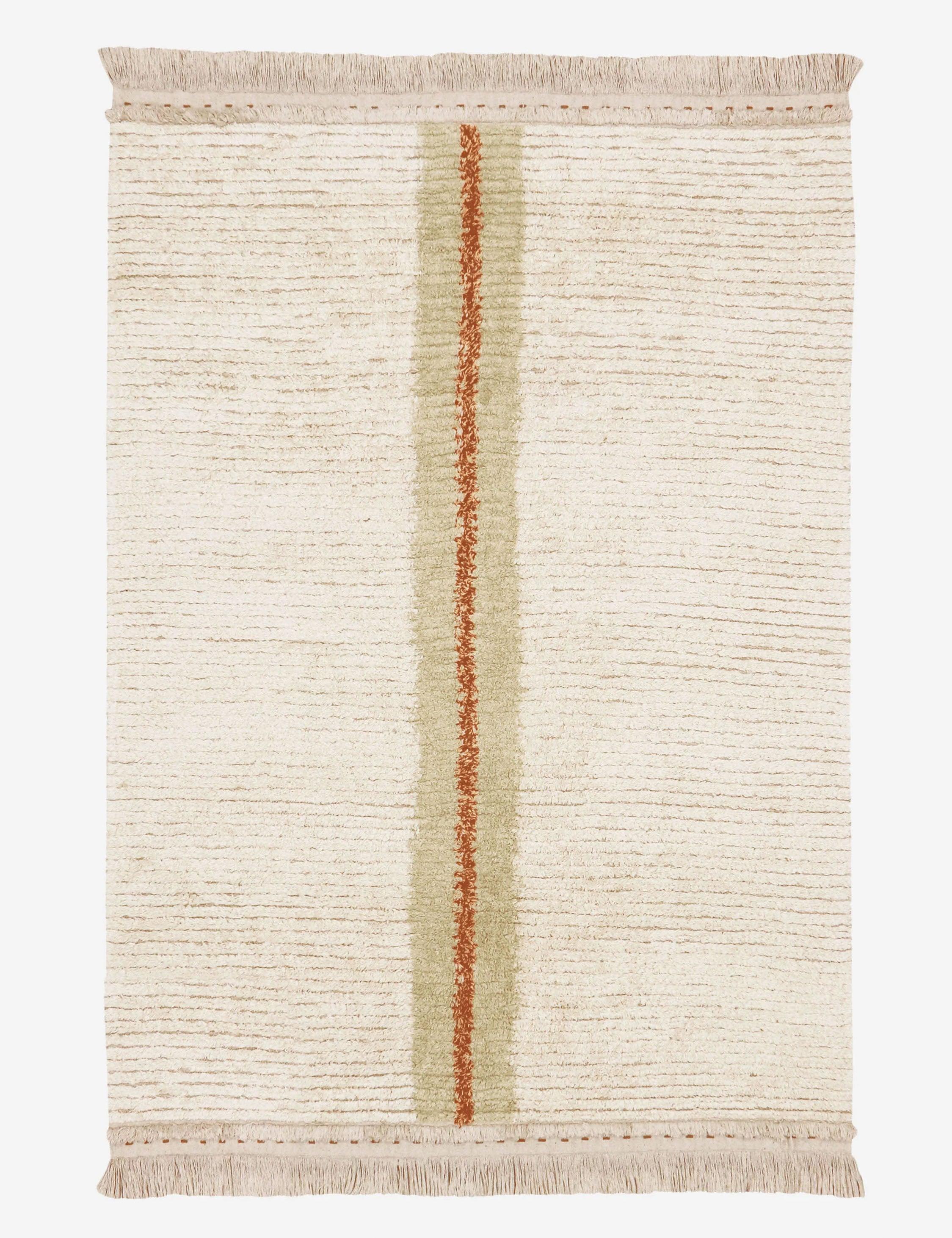 Duetto Reversible Washable Rug by Lorena Canals - Green / 4' 7'' x 6' 7''