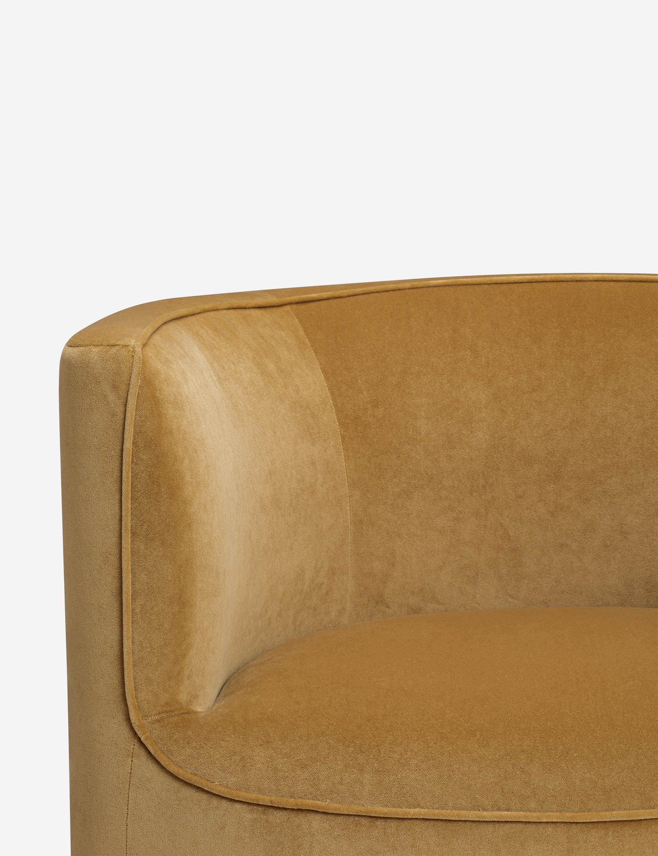 Haynes Accent Chair - Ochre Velvet