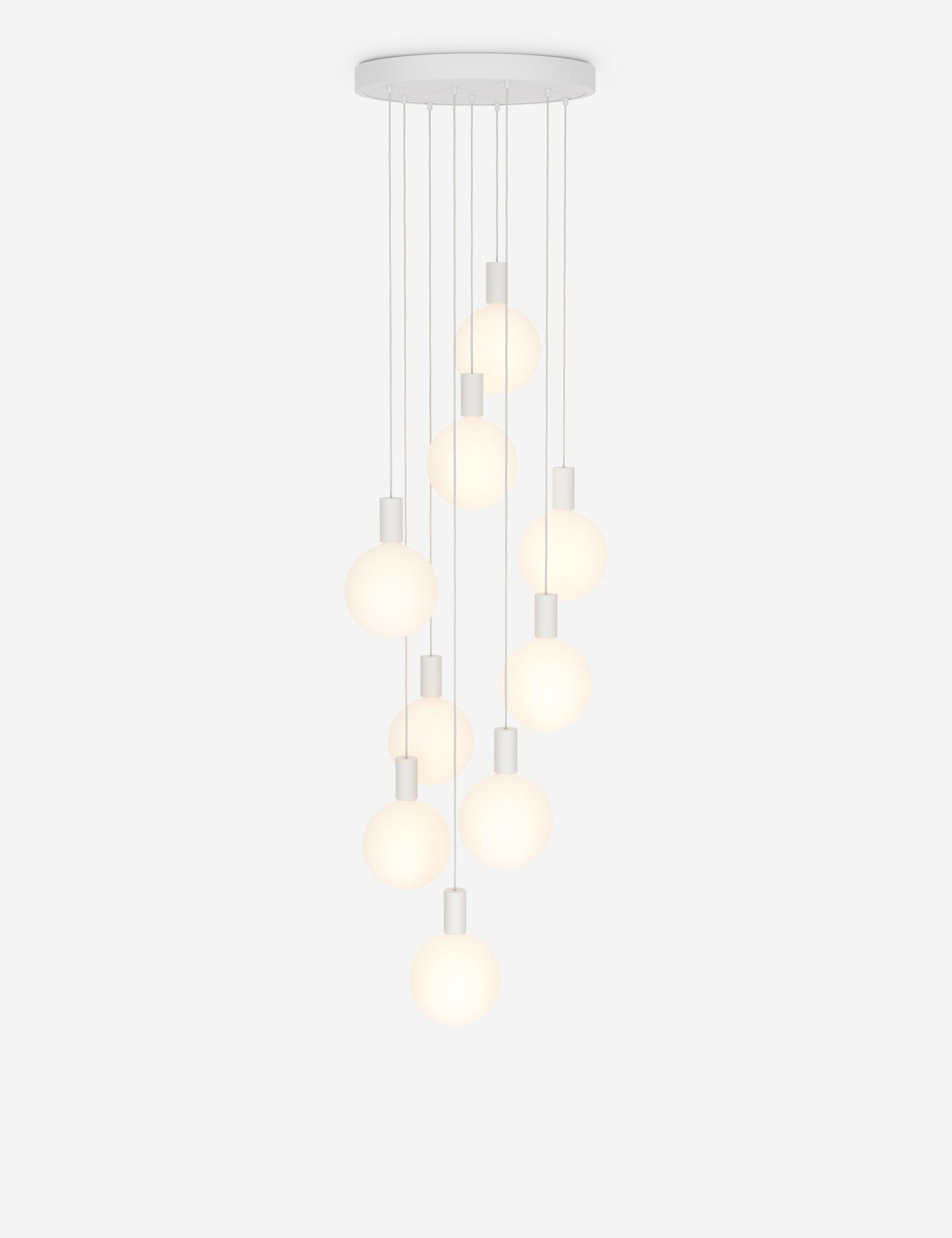 Alumina 9-Light Pendant Light by Tala - White / 20" Dia