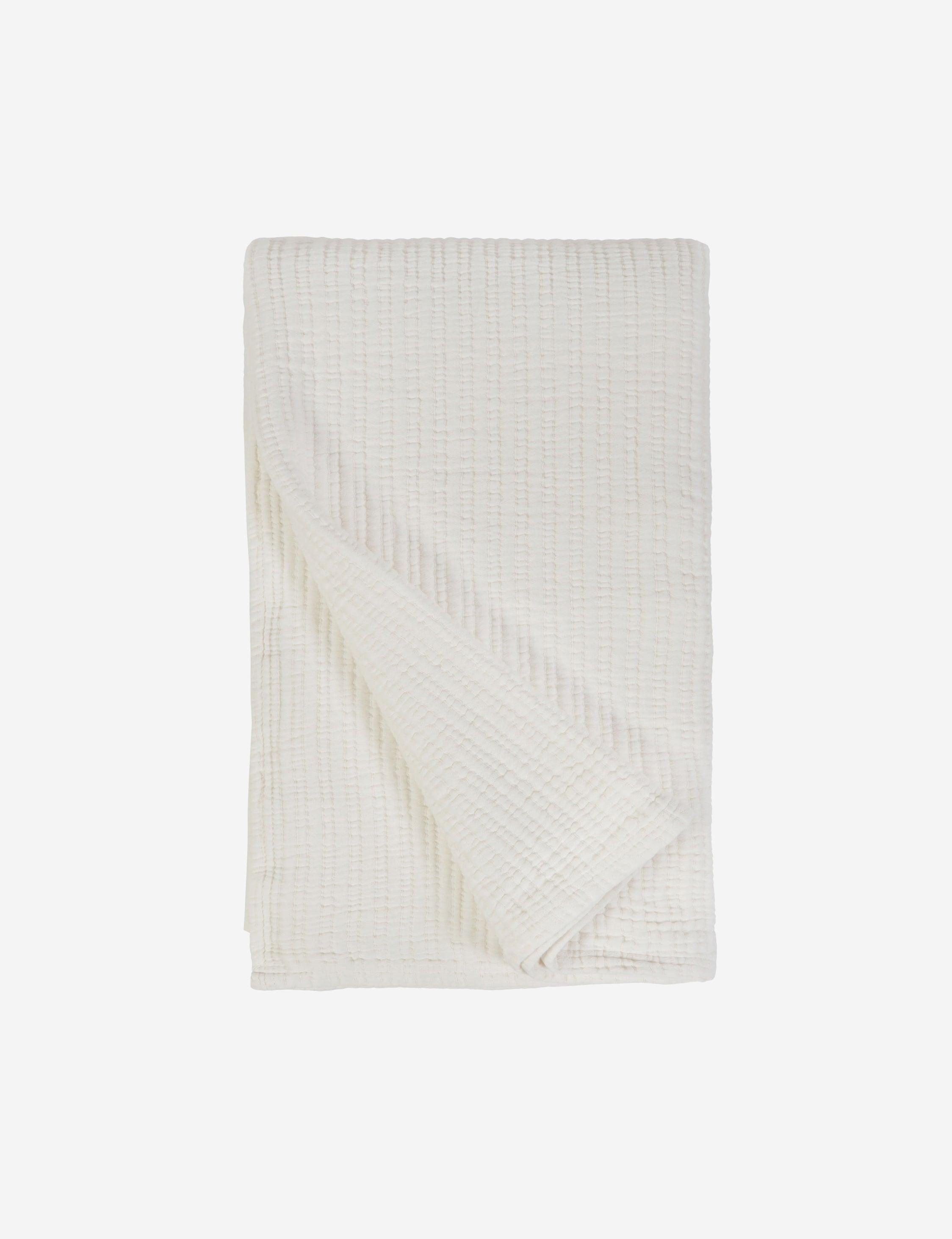Chatham Cotton Matelasse Coverlet by Pom Pom at Home - Cream / Queen