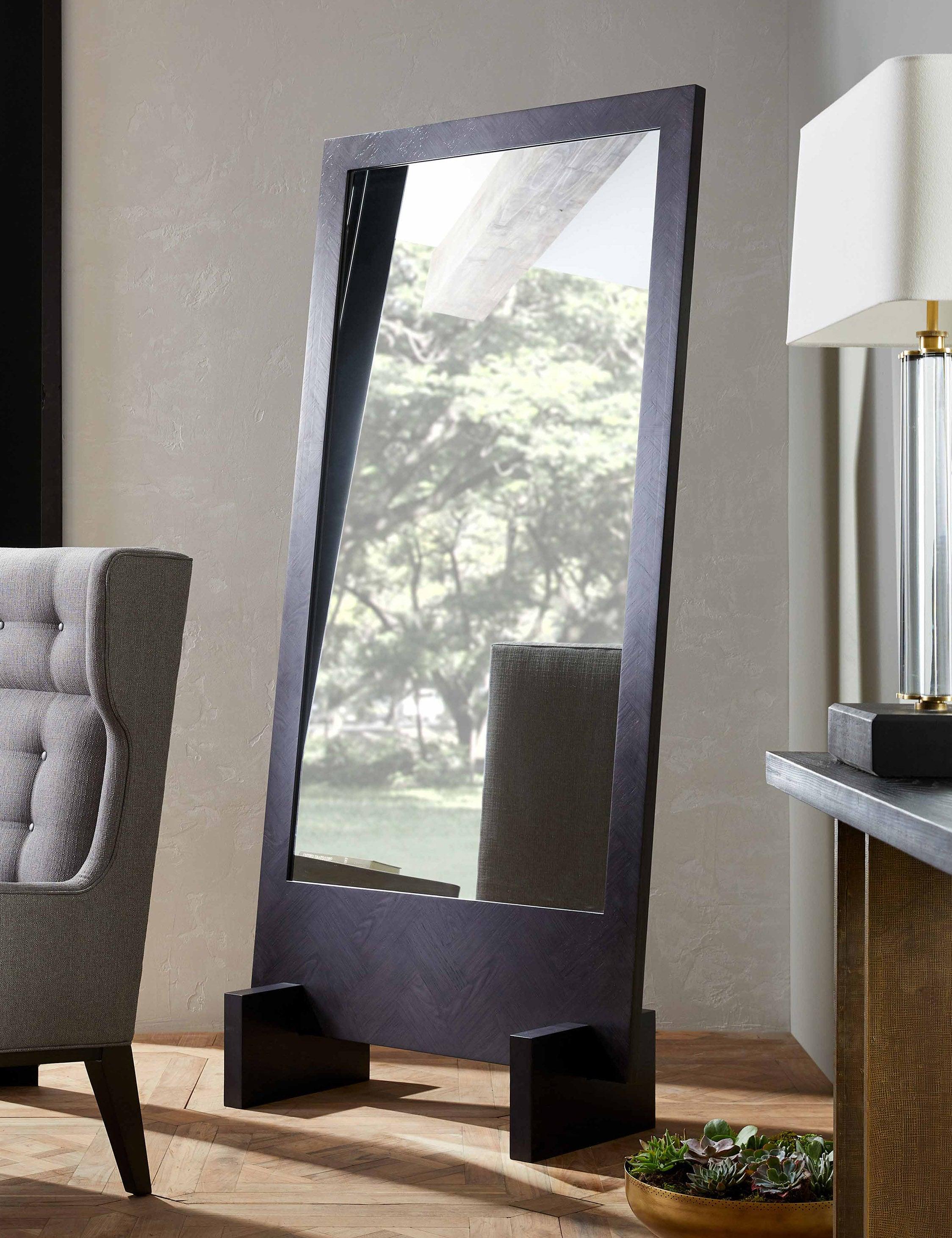 Arteriors Banfi Floor Mirror by Jay Jeffers - Black